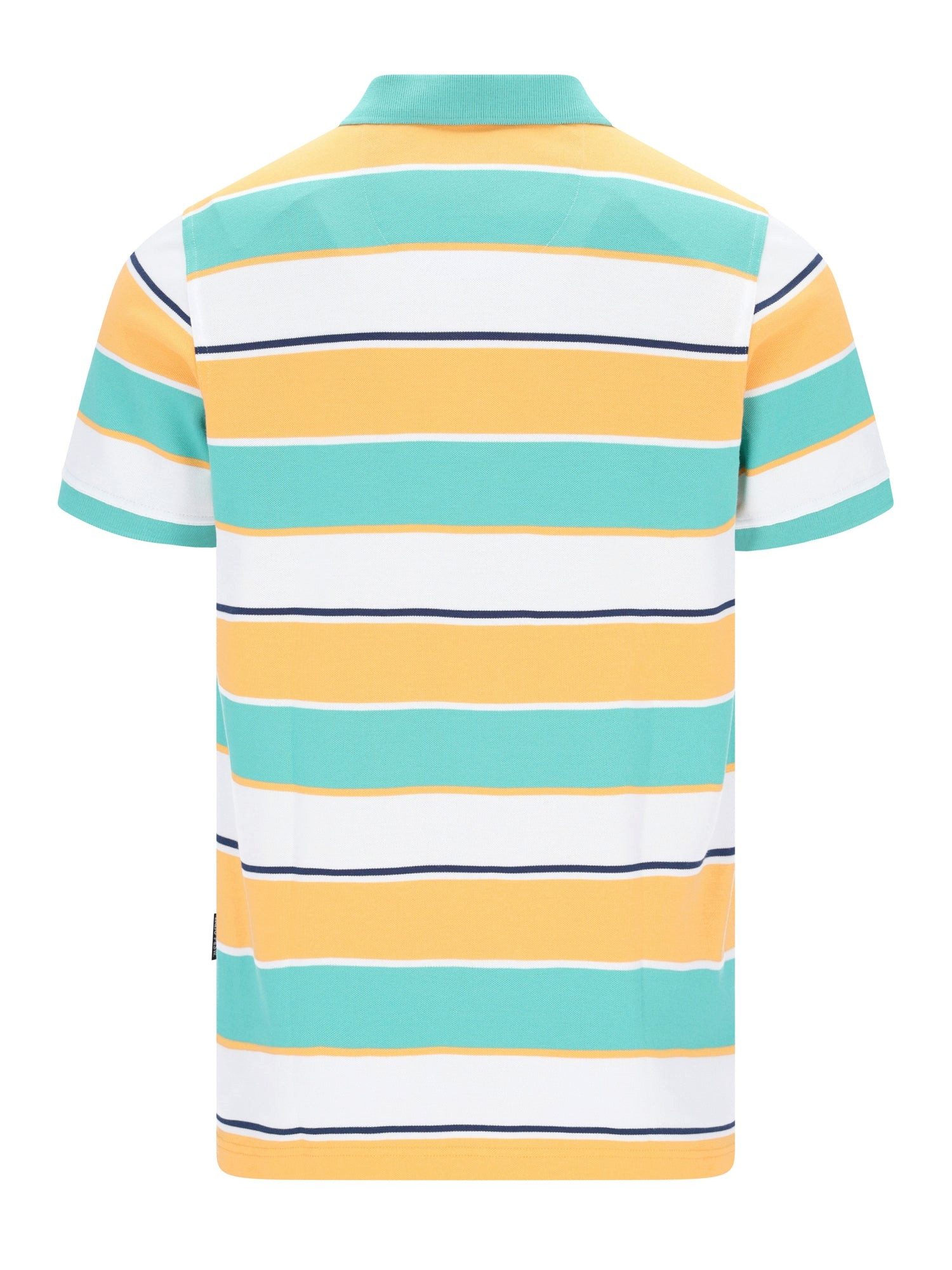 Hajo Poloshirt Pikee-Polo in garngefärbtem Blockringeldessin allover - stay fresh-Qua
