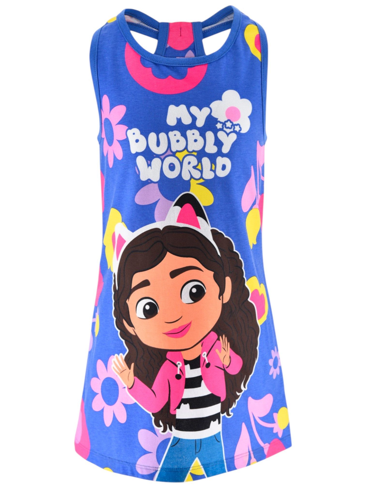 Dreamworks Gabby’s Dollhouse Sommerkleid My Bubbly Wrold Mädchen Jerseykleid Gr. 98-128 cm