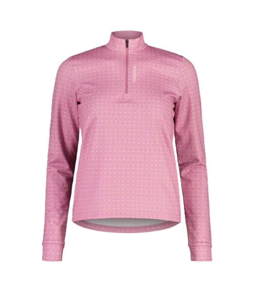 Maloja Langarmshirt SawangM Adventure Midlayer Shirt (warm, 4-Wege-Stretch) rosa Damen