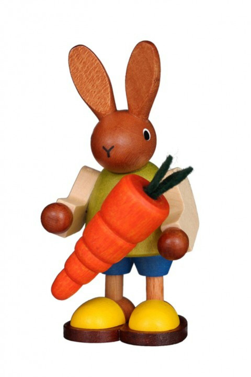 Christian Ulbricht Osterhase Christian Ulbricht Hase mit Karotte, Handarbeit aus dem Erzgebirge