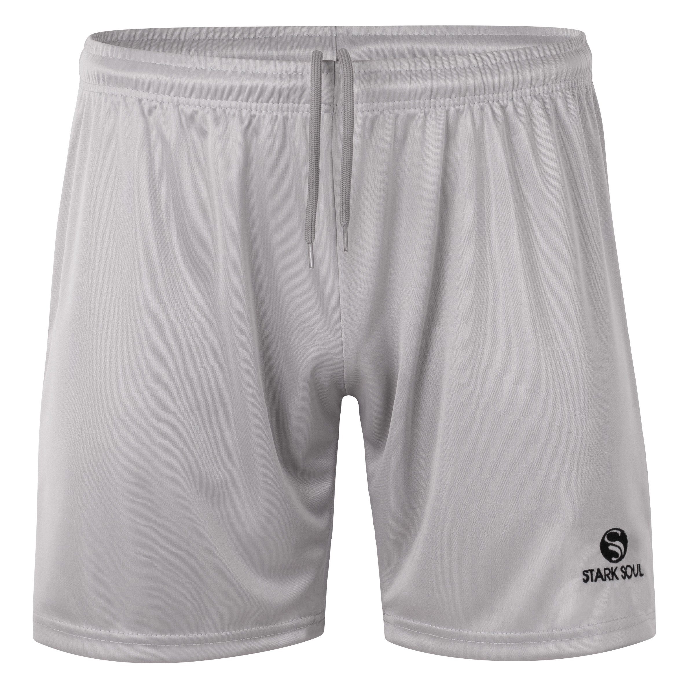 Stark Soul® Trainingsshorts Sport Short "Active" mit Kordelzug Grau