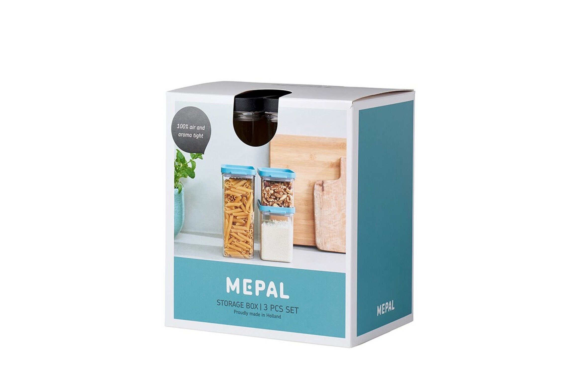 Mepal Vorratsdose Банки для хранения-Set Omnia rechteckig Schwarz