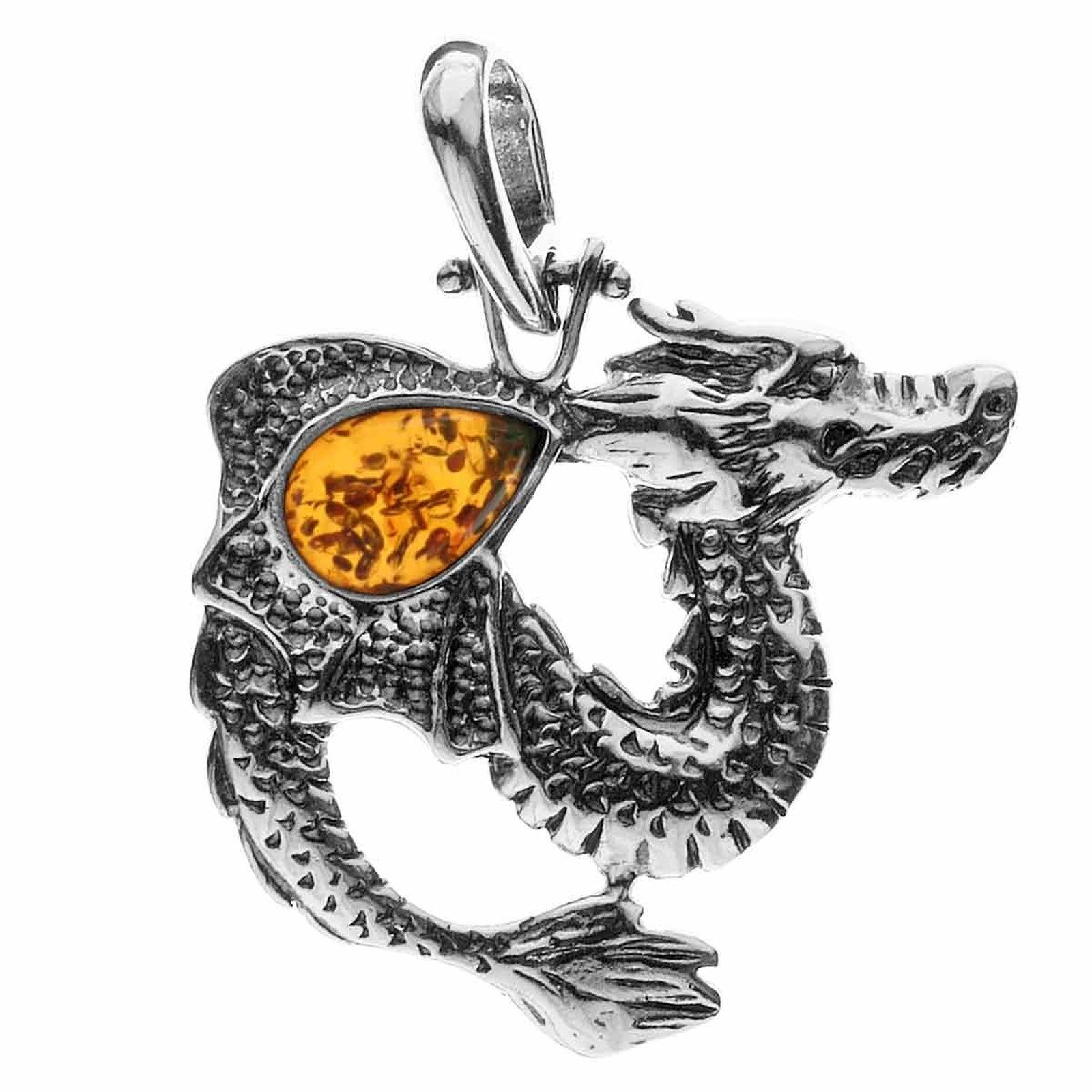 Kettenanhänger Ostsee-Schmuck Anhänger Drache Anhänger Drache