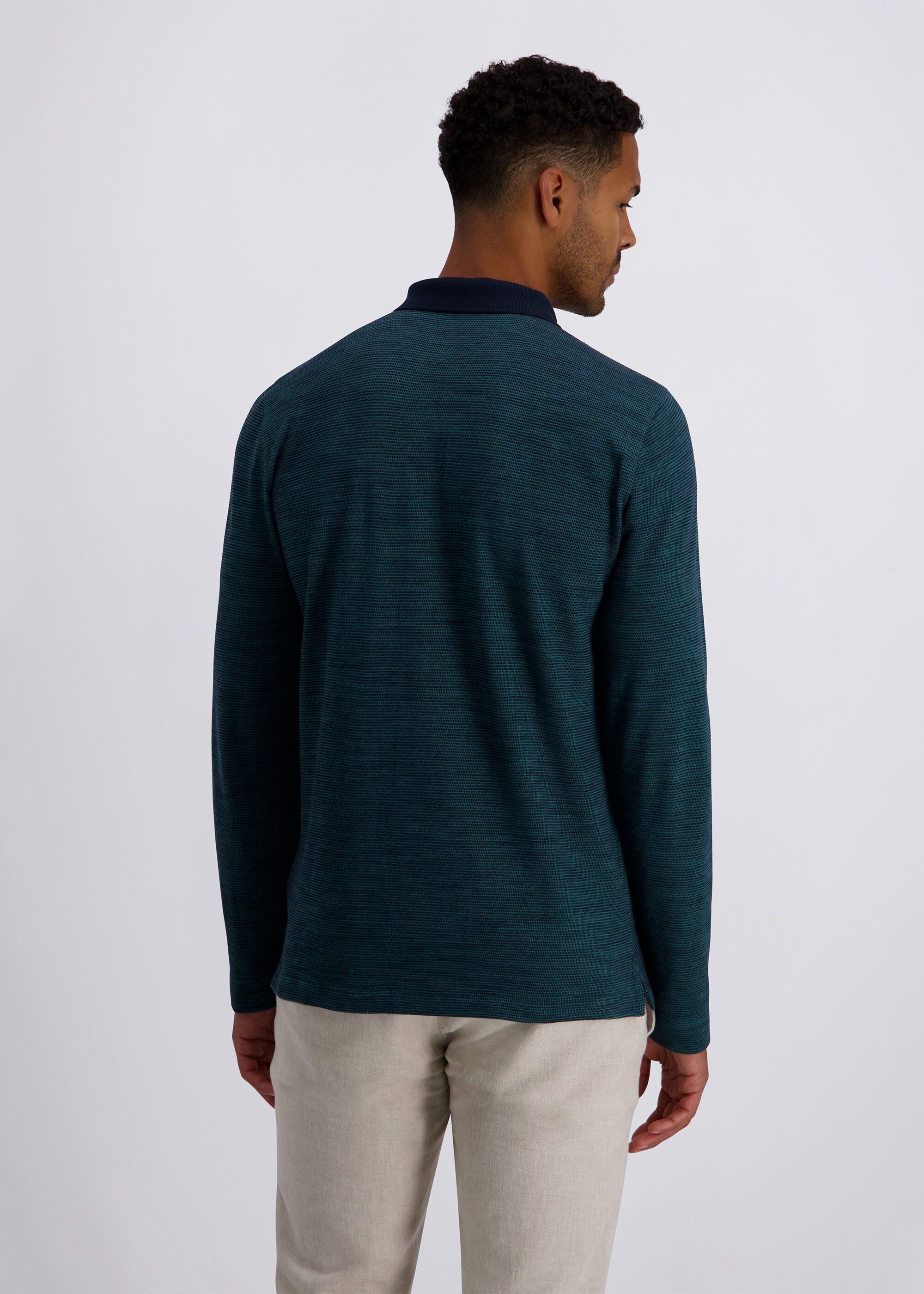 Pierre Cardin Langarmshirt (1-tlg) Bicolor-Design
