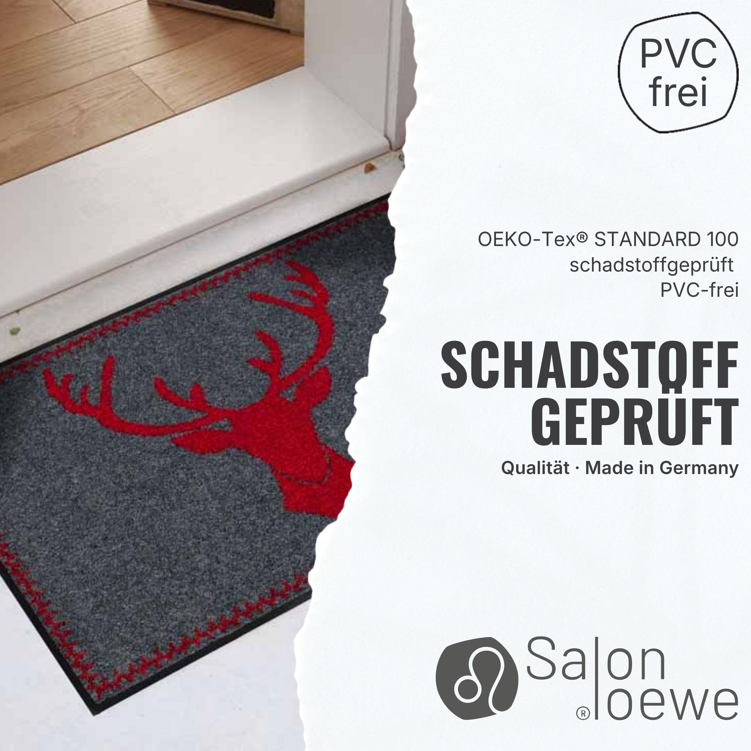Salonloewe Fußmatte Fußmatte 75x120 Bella Vita beige, Eingangsmatte groß, Höhe: 750 mm