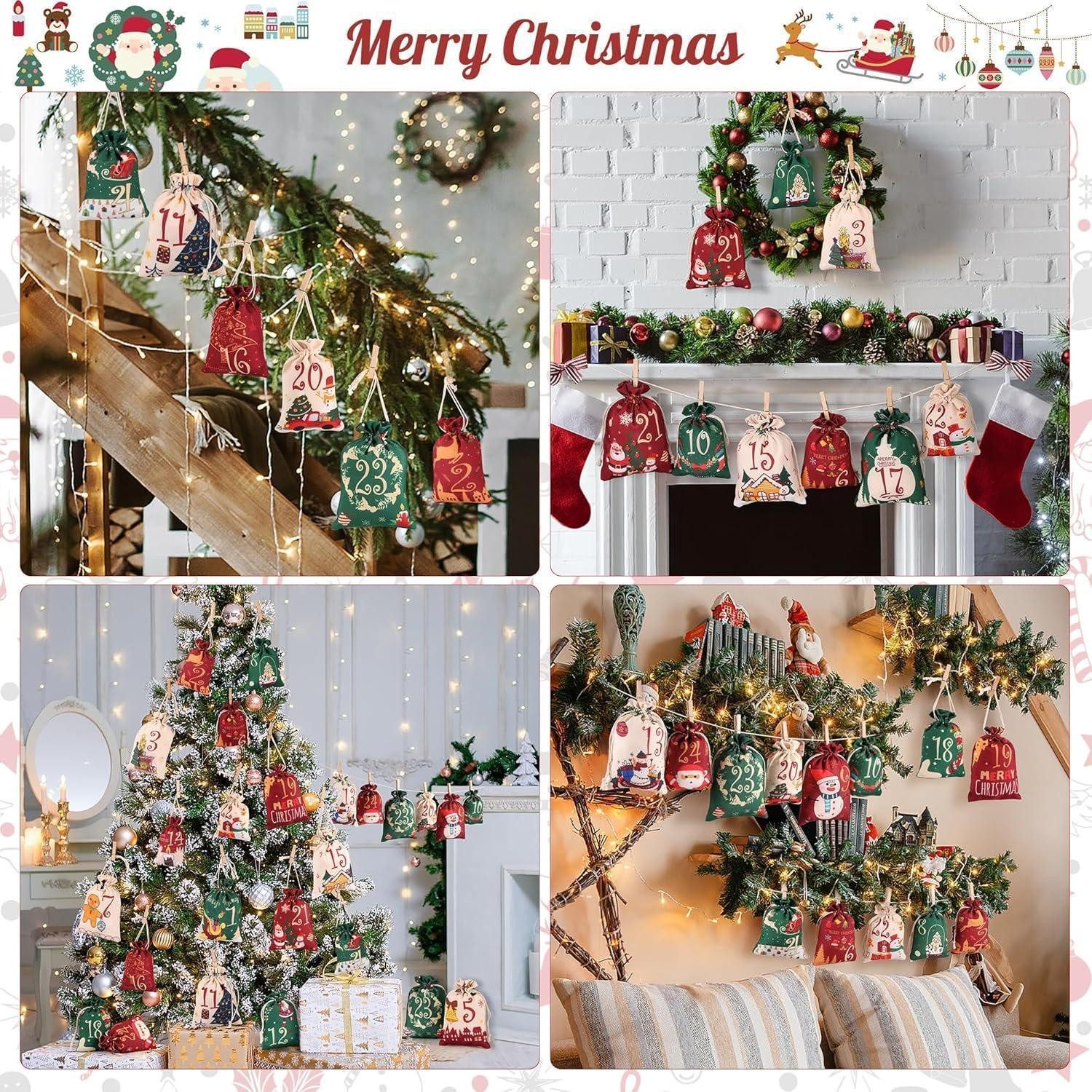 LuxusKollektion befüllbarer Adventskalender Adventskalender Befüllen 2026 DIY Säckchen Stoffbeutel Erwachsene – Bild 4 von 5