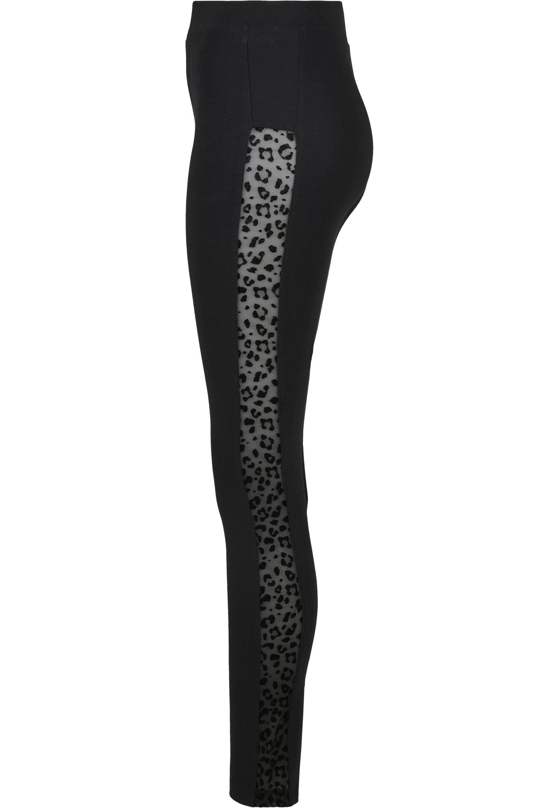 URBAN CLASSICS Leggings Urban Classics Damen Ladies Flock Lace Stripe Leggings (1-tlg)