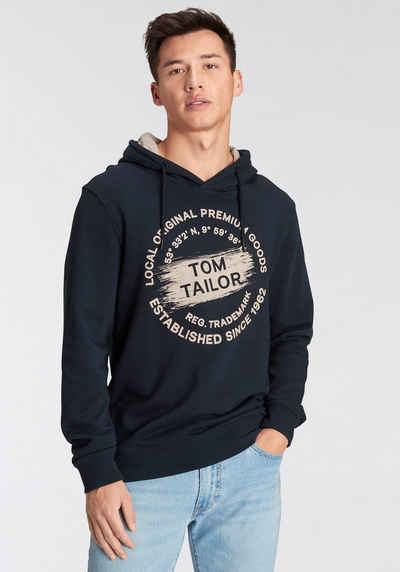 TOM TAILOR Kapuzensweatshirt mit Logofrontdruck