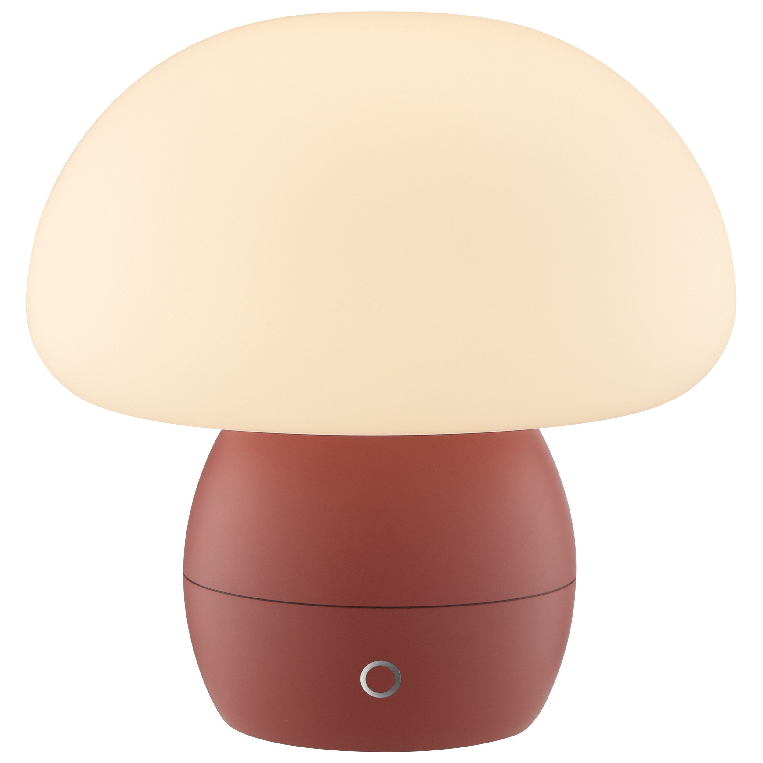 Brilliant LED Tischleuchte Dupos, Dimmfunktion, LED fest integriert, Warmweiß, LED Akku-Pilzleuchte, 22cm, 230lm, 2700K, Wireless Charging, dimmbar