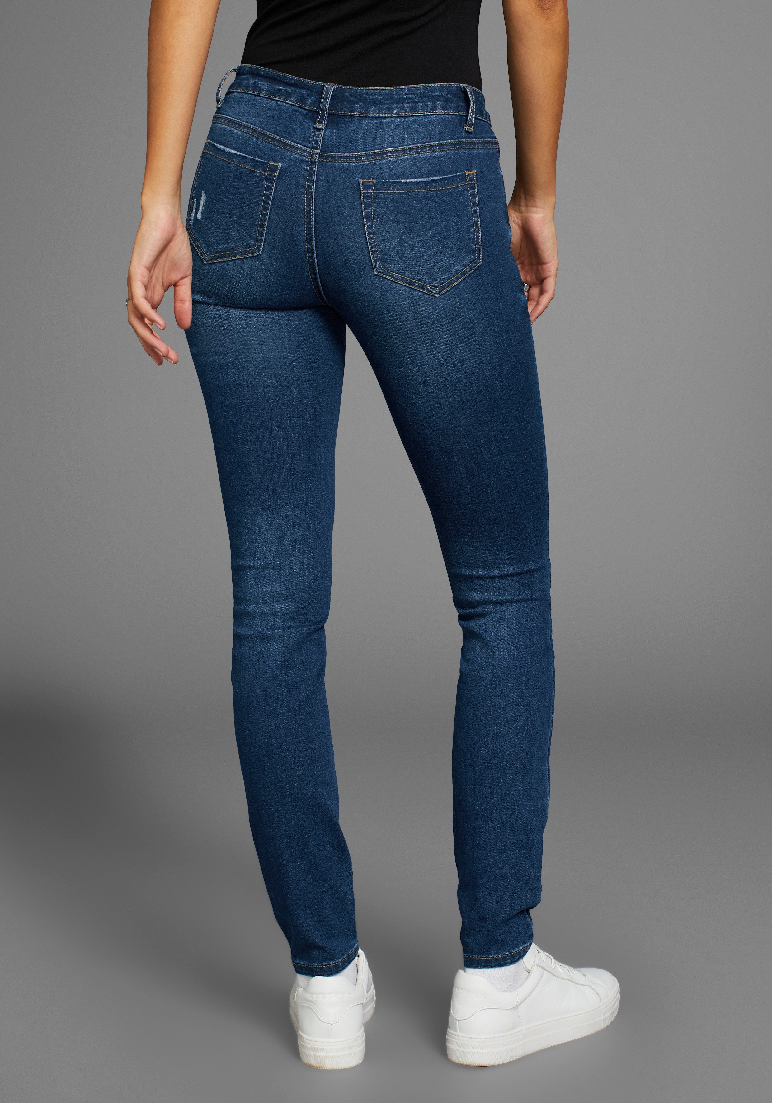 Arizona Skinny-fit-Jeans Ultra-Stretch Mid Waist günstig online kaufen