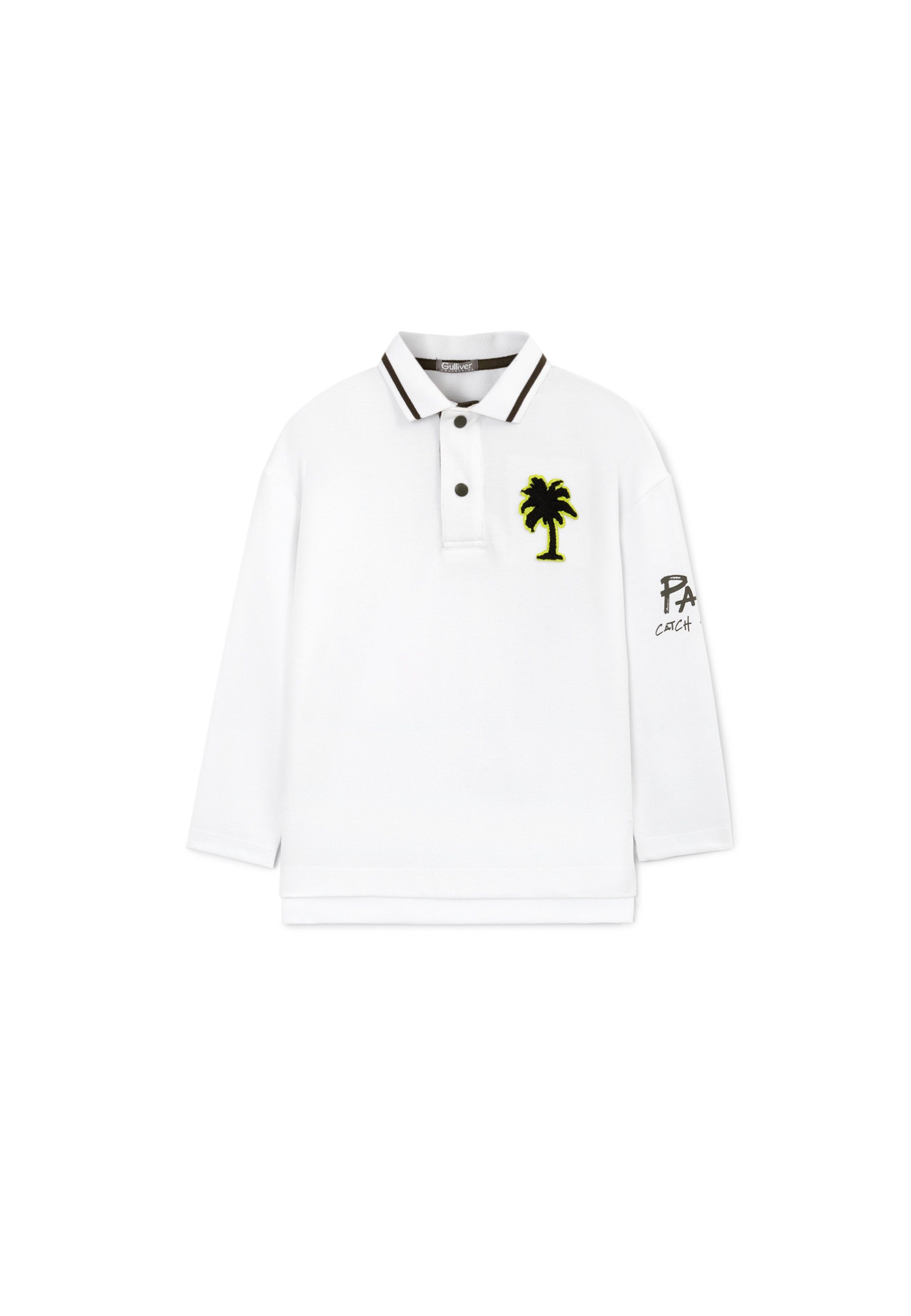 Gulliver Poloshirt modischen mit Kontrastprints