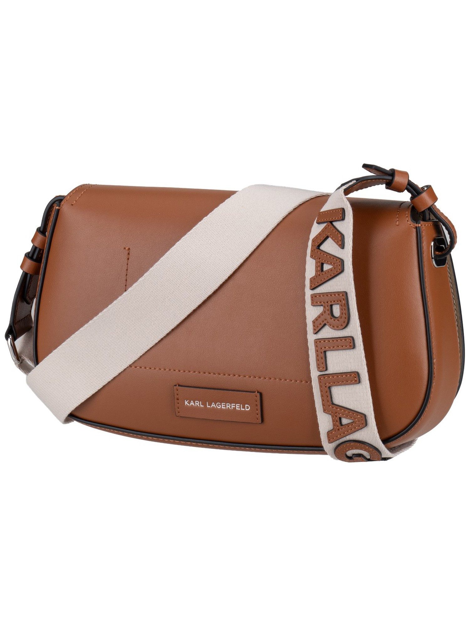 KARL LAGERFELD Handtasche K/Circle Saddle CB Perforated, Satteltaschen