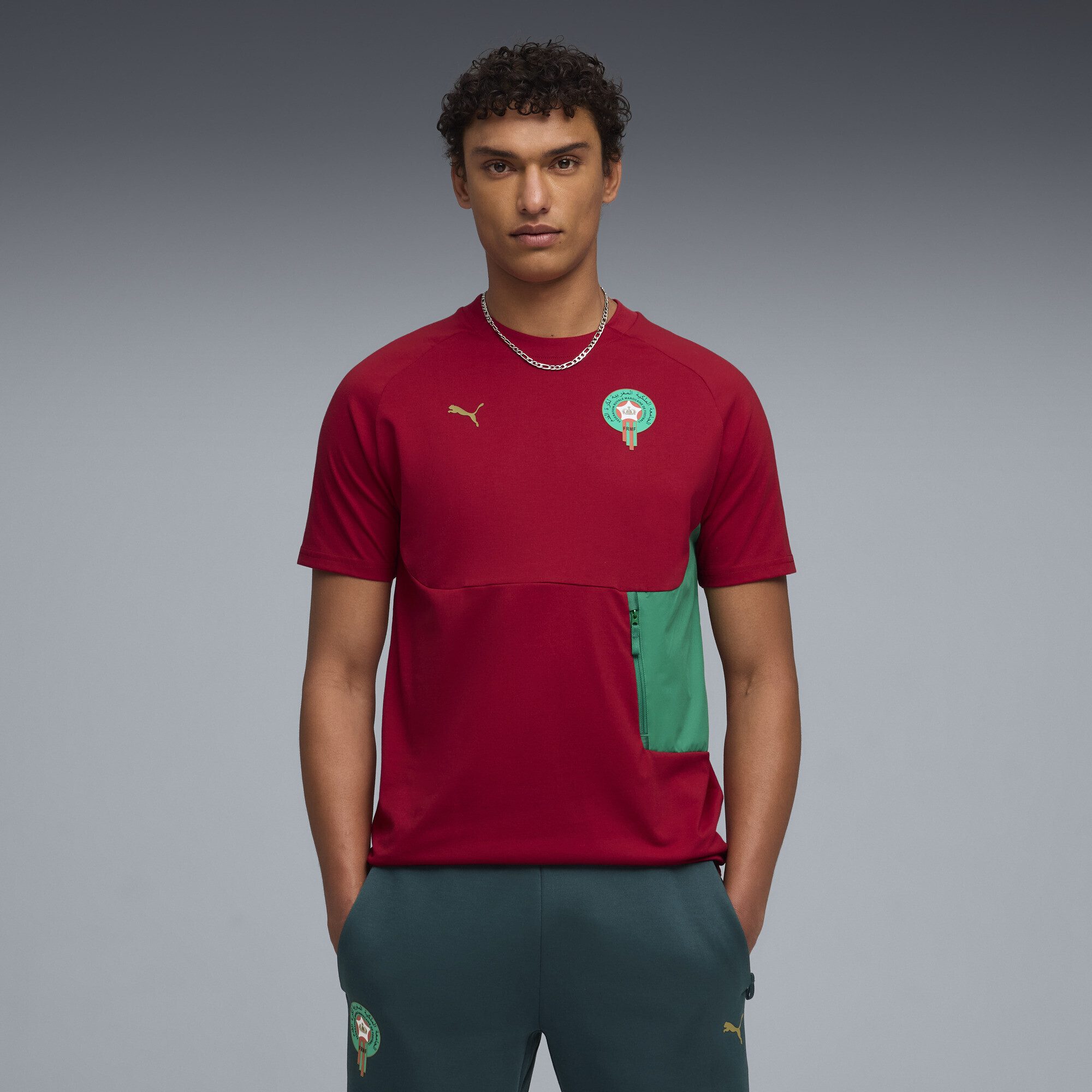 PUMA T-Shirt Marokko PUMATECH T-Shirt mit Tasche Herren