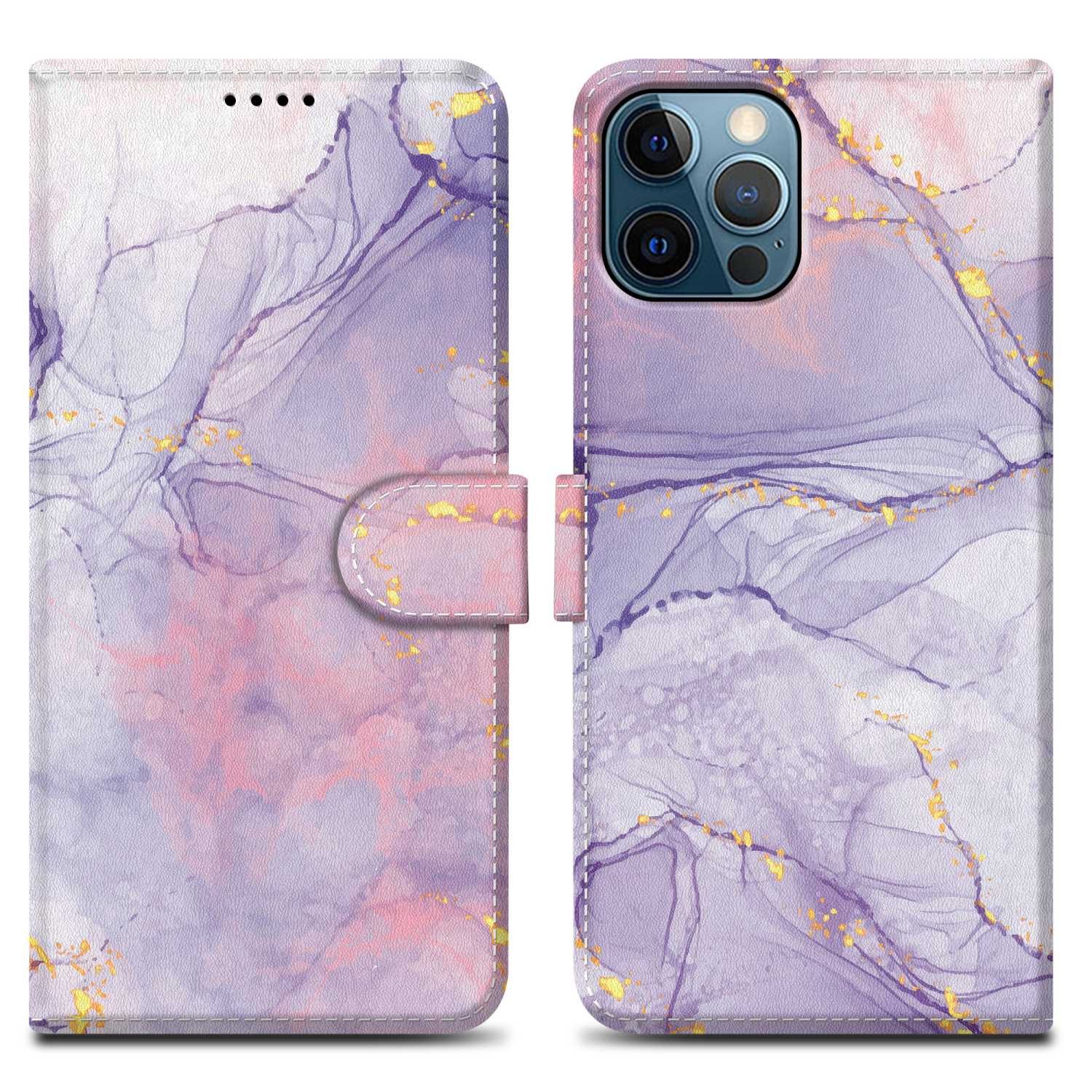 Cadorabo Handyhülle für iPhone 13 PRO MAX Hülle Apple iPhone 13 PRO MAX, Handy Schutzhülle - Hülle, Standfunktion, Kartenfach, Magnetverschluss