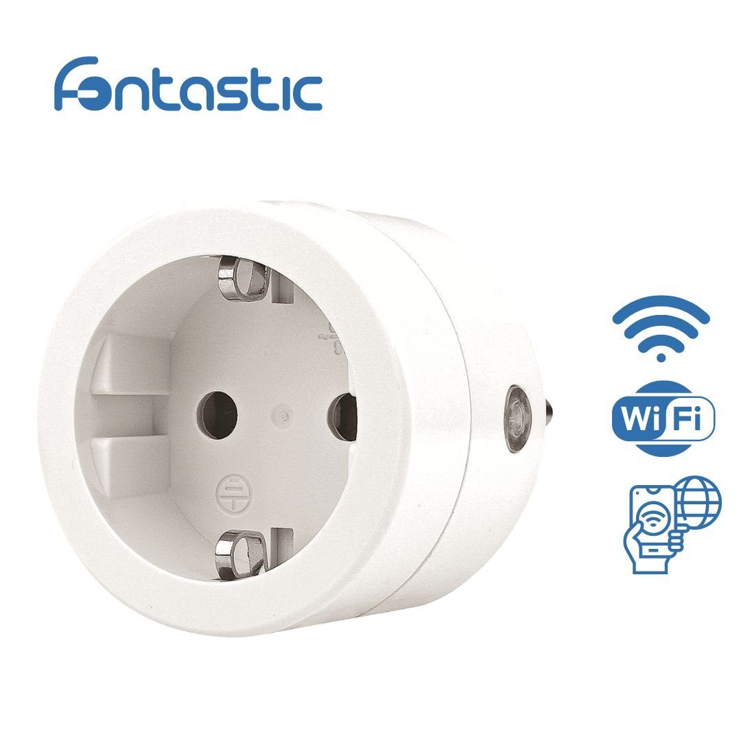 fontastic Funksteckdose WLAN Steckdose weiß 16A, max. 3680,00 W, Komplett, WEP/WPA/WPA2 TKIP/AES