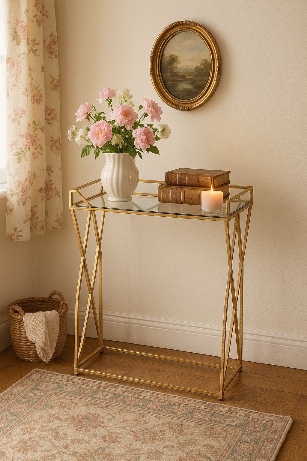 moebel-direkt-online Beistelltisch Konsolentisch Höhe 62 cm, Spiegelglaspla günstig online kaufen