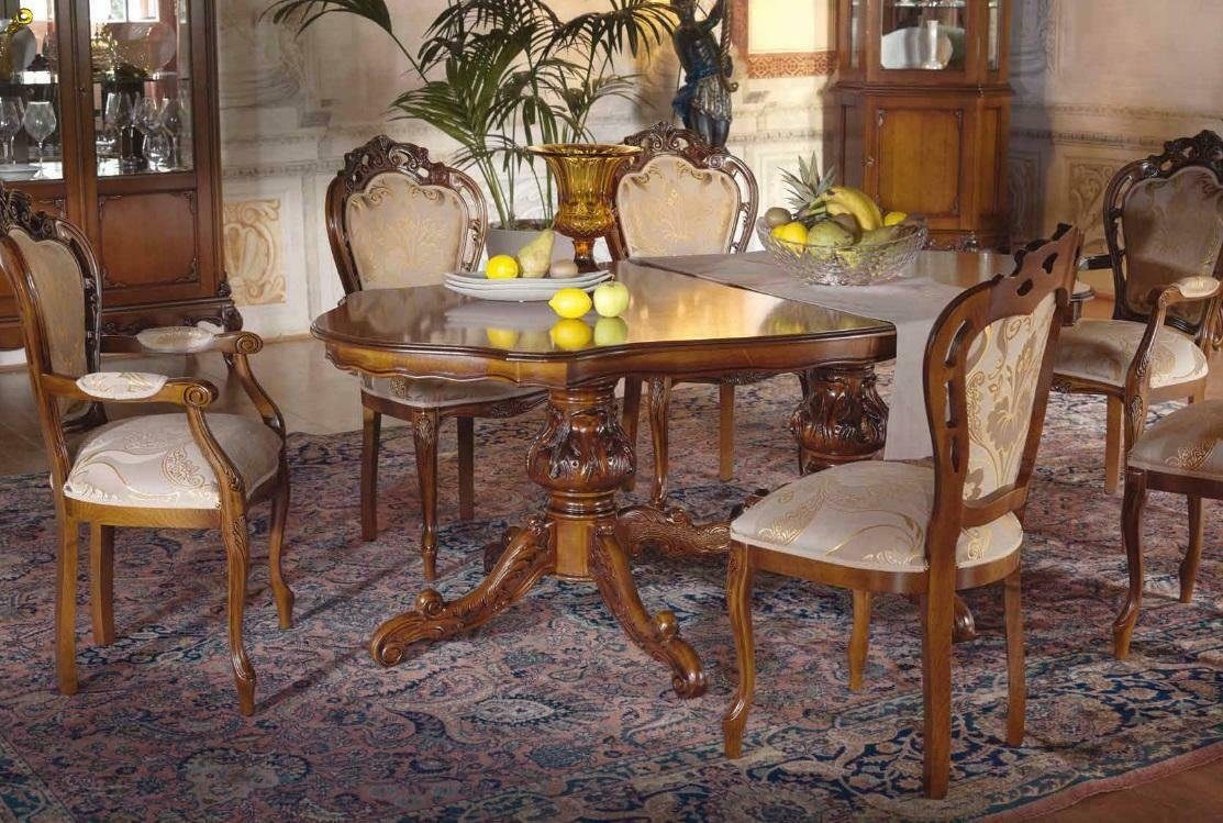 JVmoebel Esstisch, Klassischer Luxus Tisch Holz Tische Barock Rokoko Antik Stil