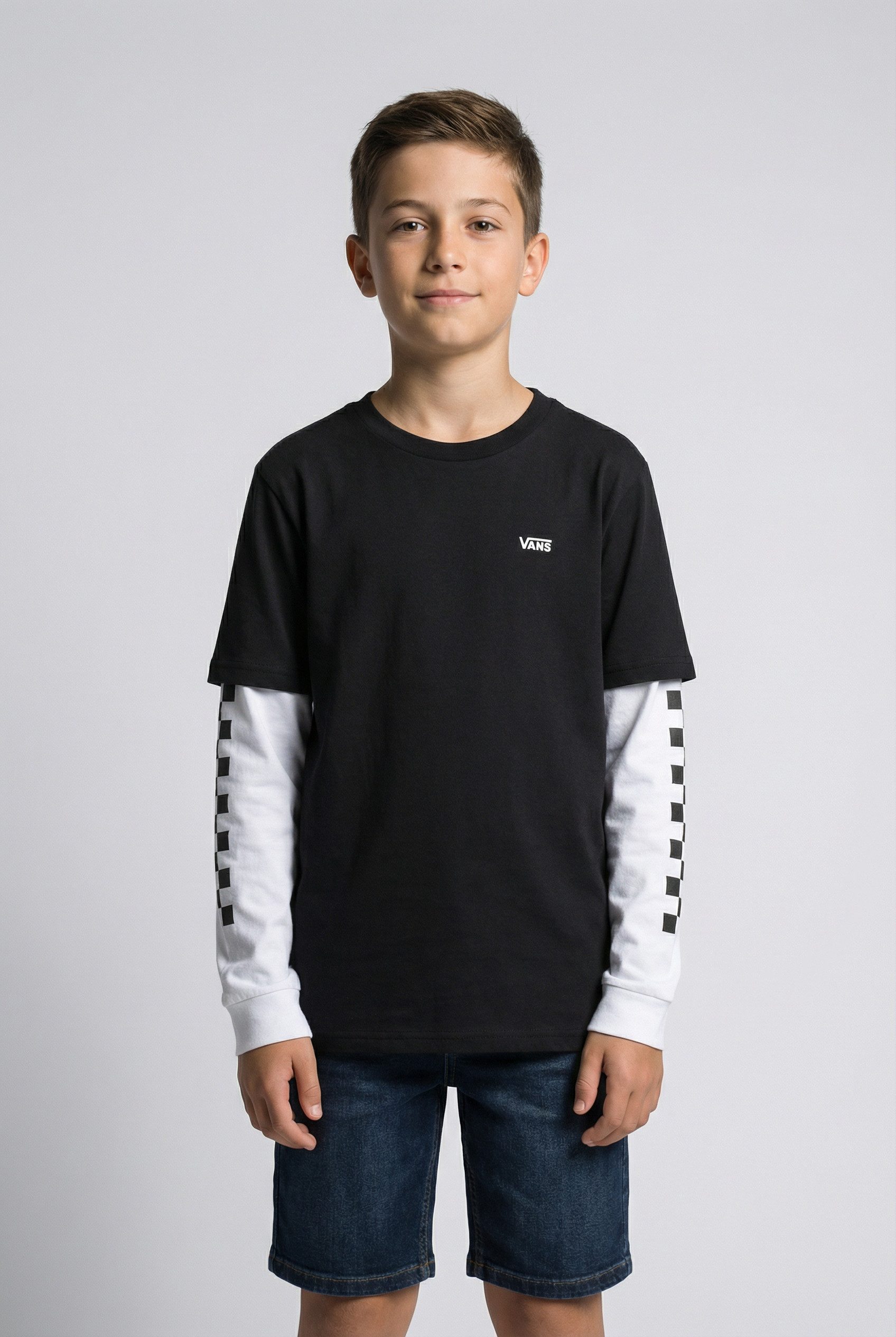 Vans Langarmshirt LONG CHECK TWOFER Langarm, für sportliche Aktivitäten, sportlicher Stil