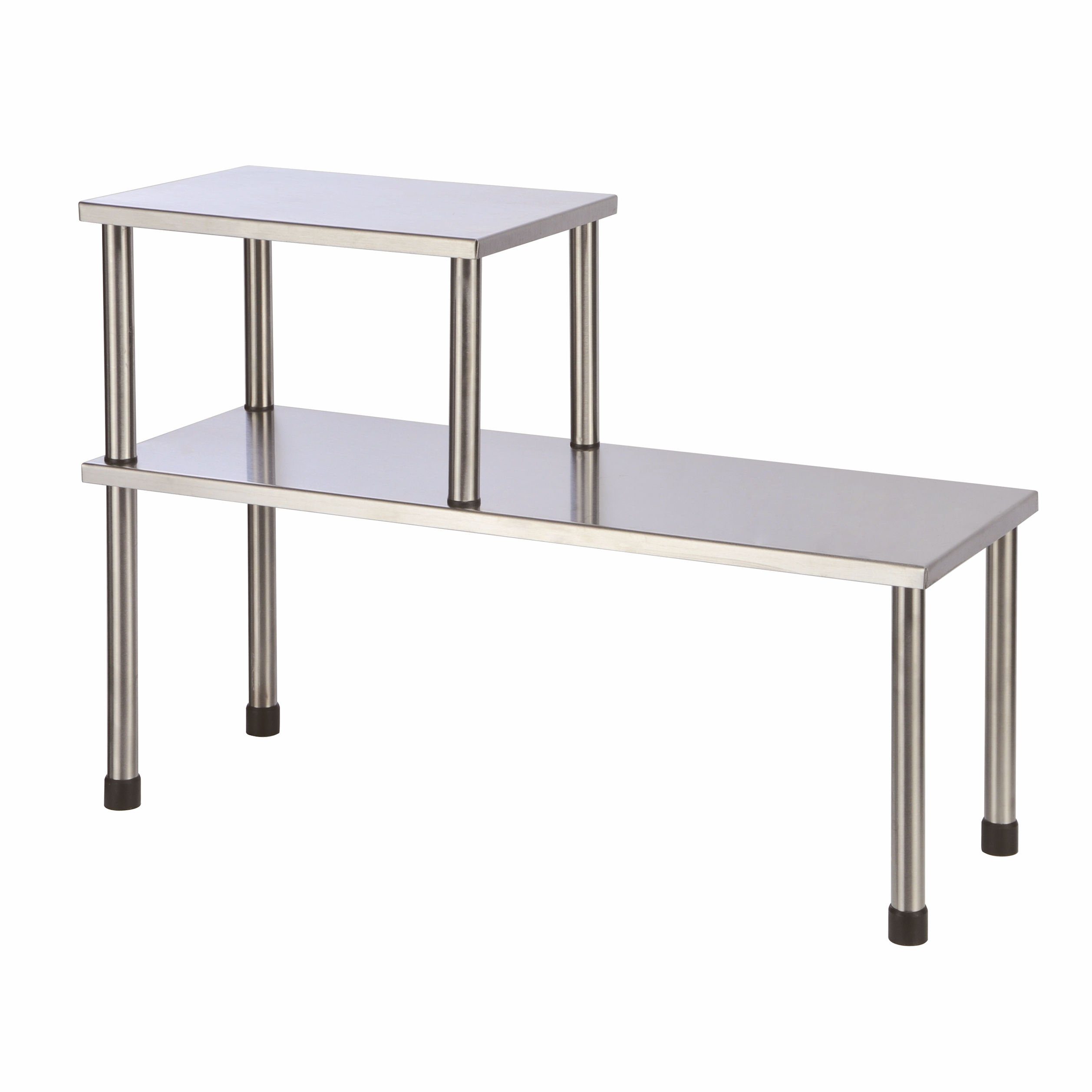 Spetebo Küchenregal Edelstahl Küchenregal für die Arbeitsplatte, Stück 1-tl günstig online kaufen