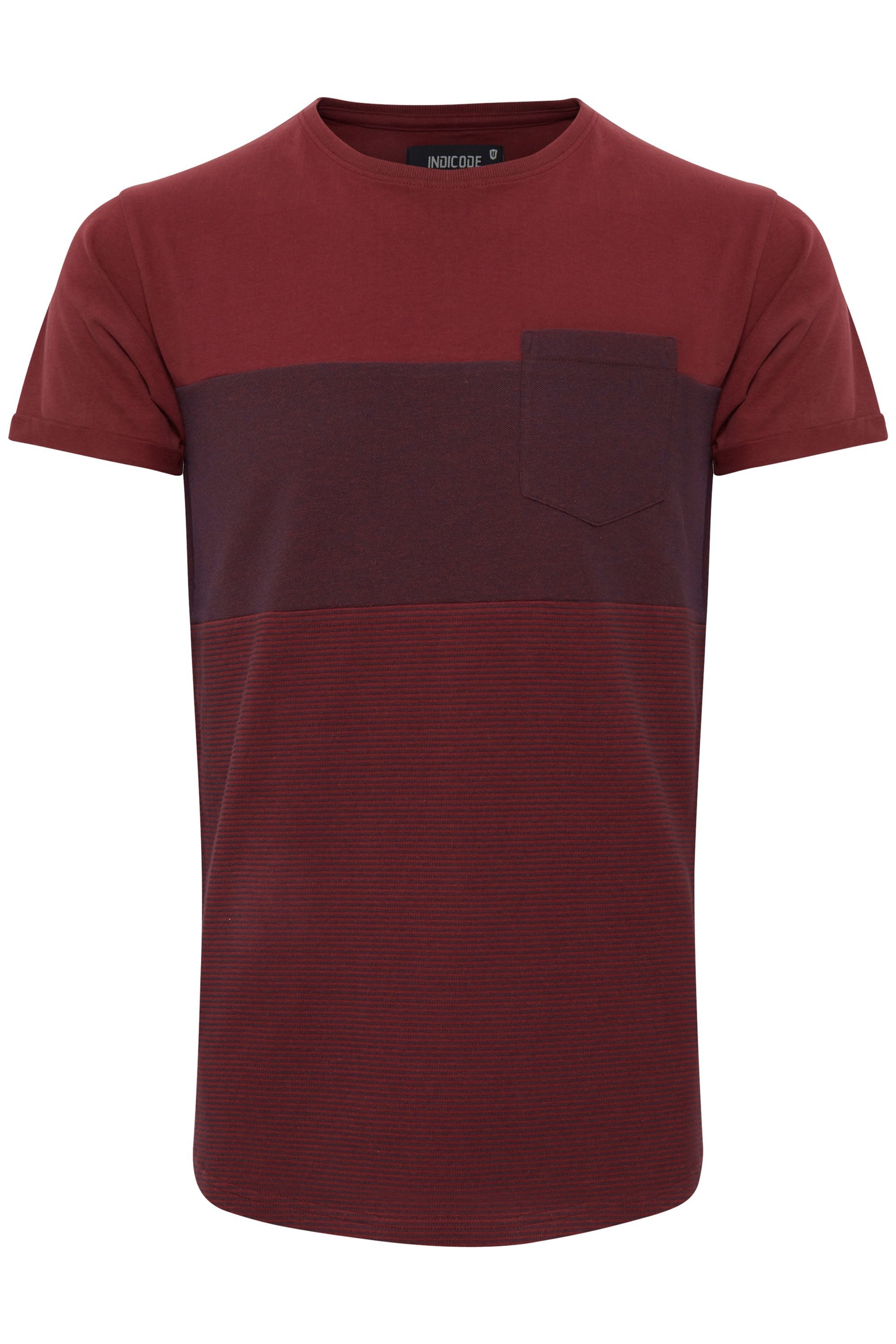 Indicode T-Shirt IDMorler T-Shirt im Colorblock-Look günstig online kaufen