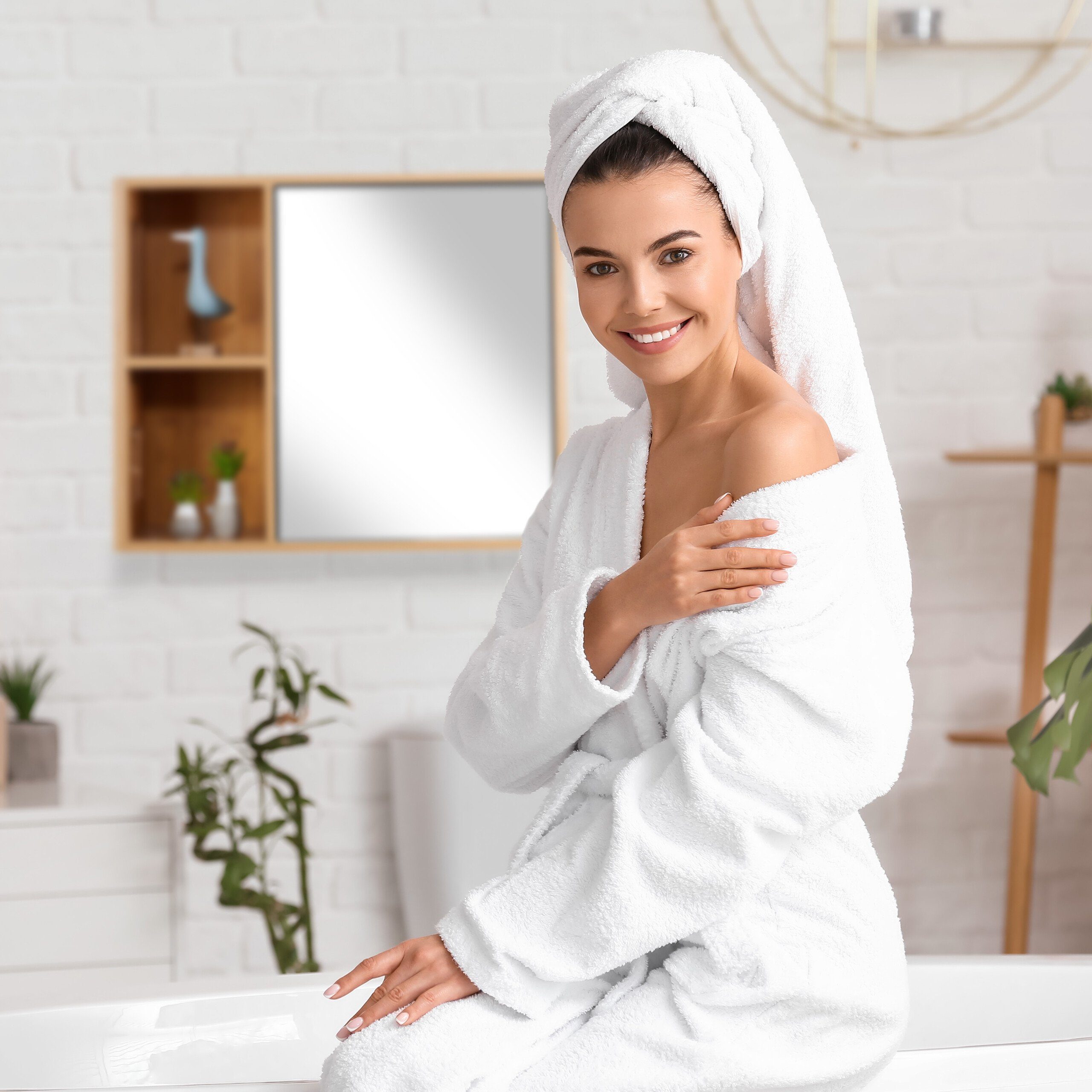 relaxdays Badezimmerspiegelschrank Spiegelschrank mit Regalfächern (1-St)