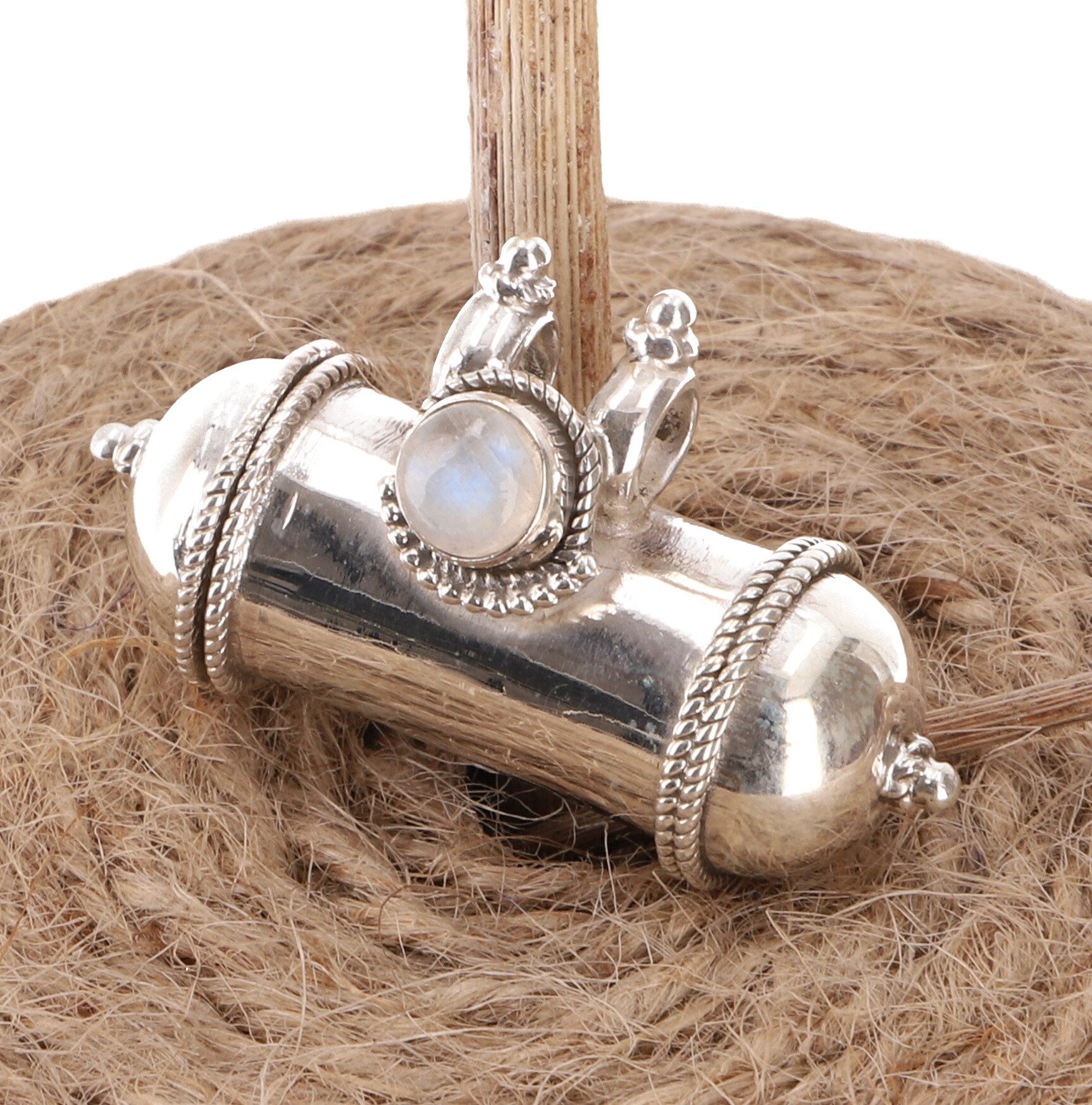 Guru-Shop Kettenanhänger Silberanhänger große Kapsel, Indischer Talisman.. günstig online kaufen