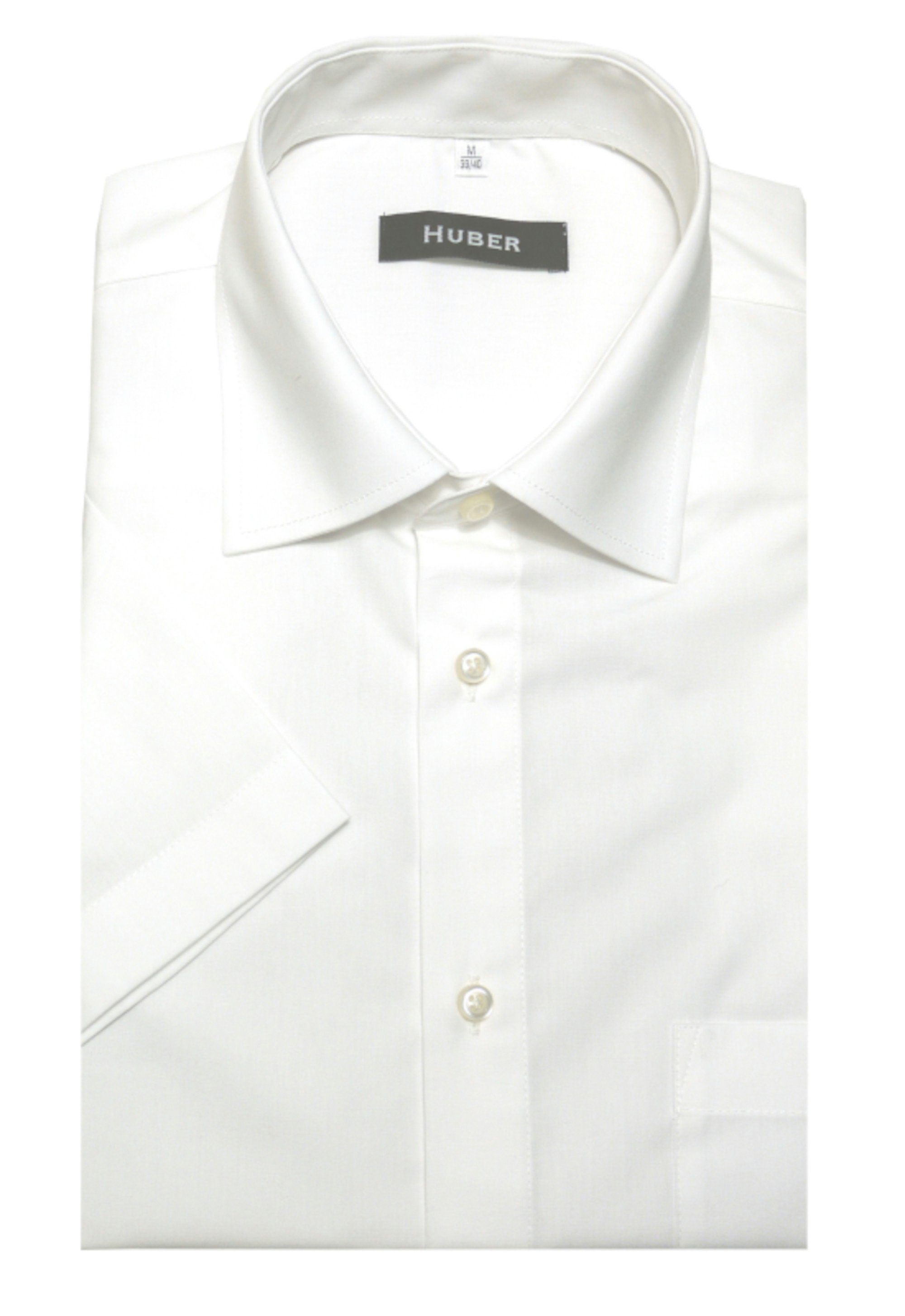 Huber Hemden Kurzarmhemd HU-0138 Kentkragen, Kurzarm, Regular Fit-gerader Schnitt, Made in EU