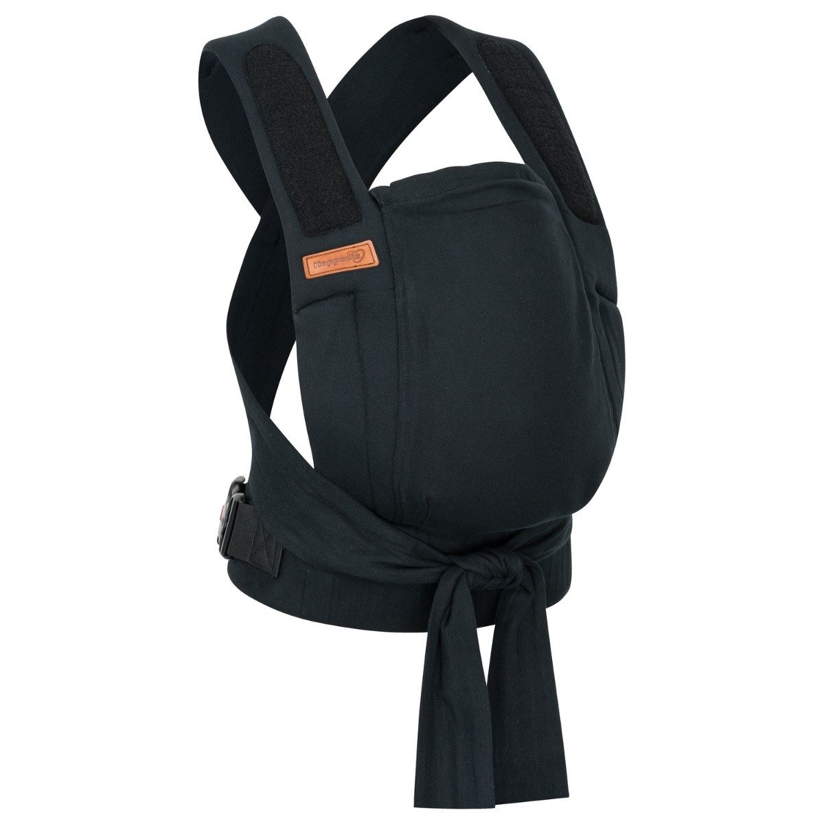 Hoppediz Babytrage Bondolino b.pure, Komforttrage ab Geburt (3 - 20 kg) Bauchtrage, Rückentrage & Hüfttrage