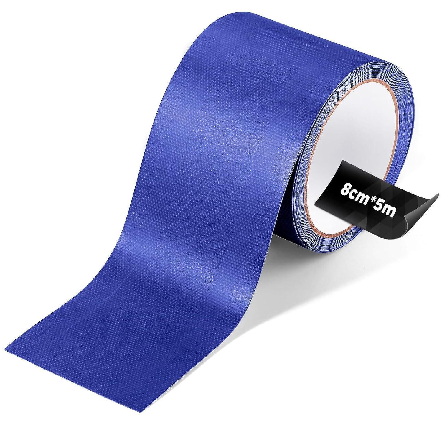 LuxusKollektion Klebeband Planenband PVC 5m 8cm Dunkelblau (glatte Oberfläche) Kunststoffe