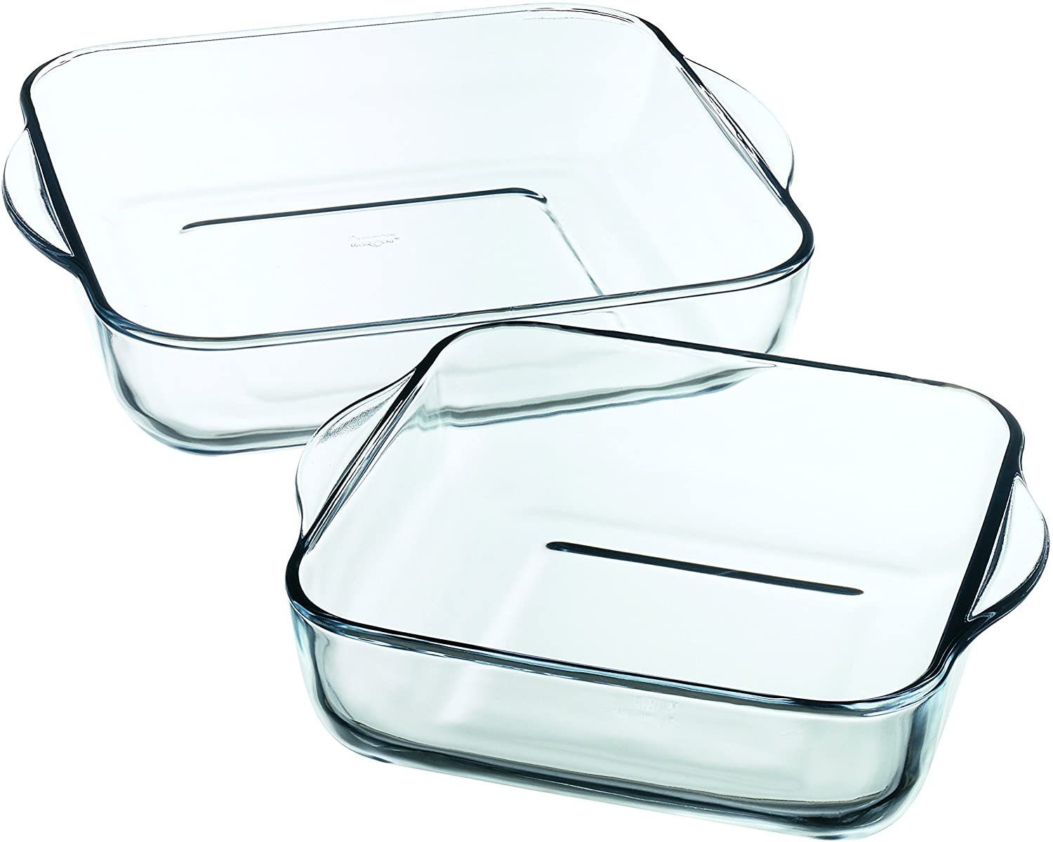 Auflaufform 2er Set Quadratische Auflaufformen 28x28x6cm & 22x22x6cm