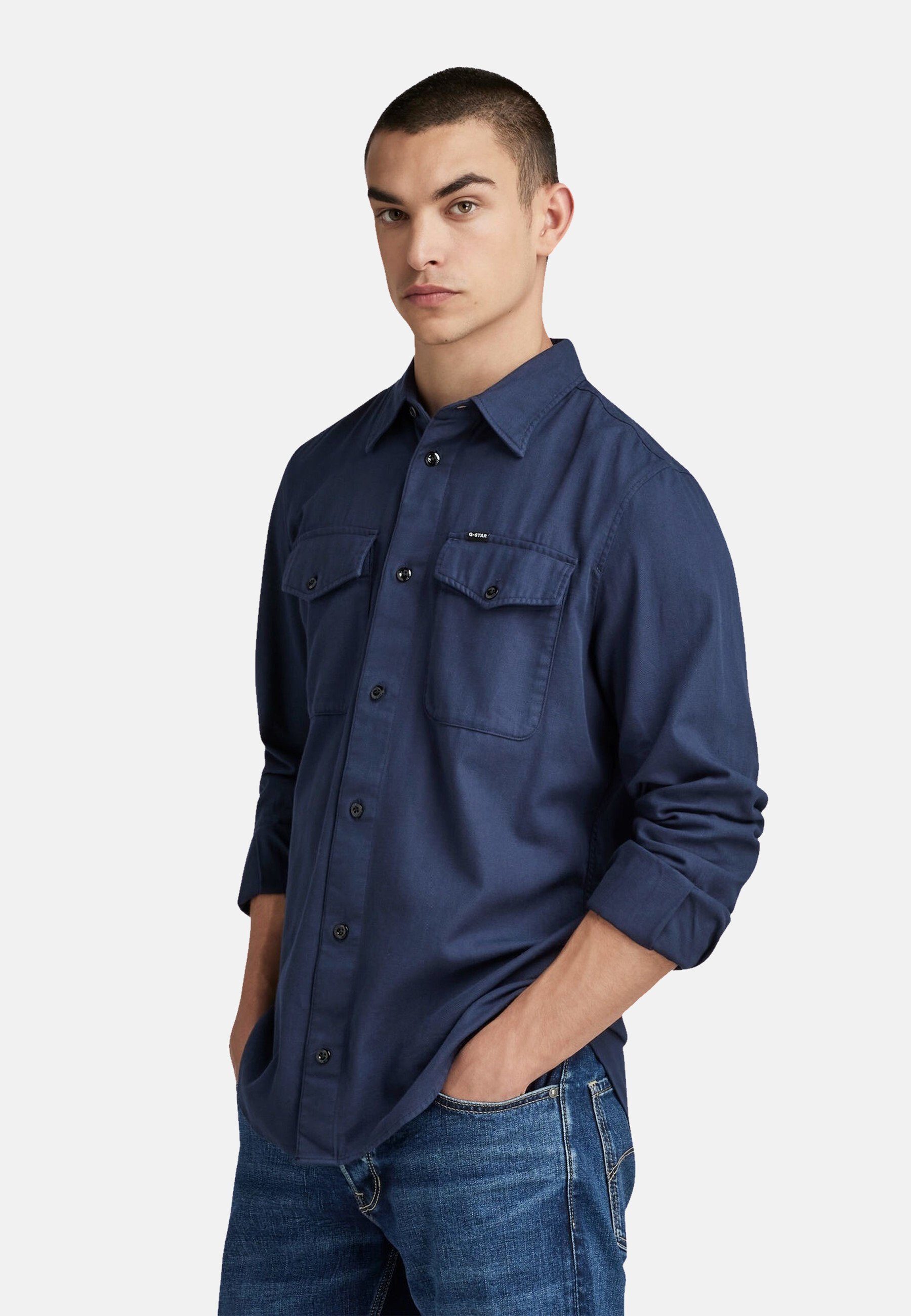 G-STAR Langarmhemd Hemd Marine Slim Shirt (1-tlg)