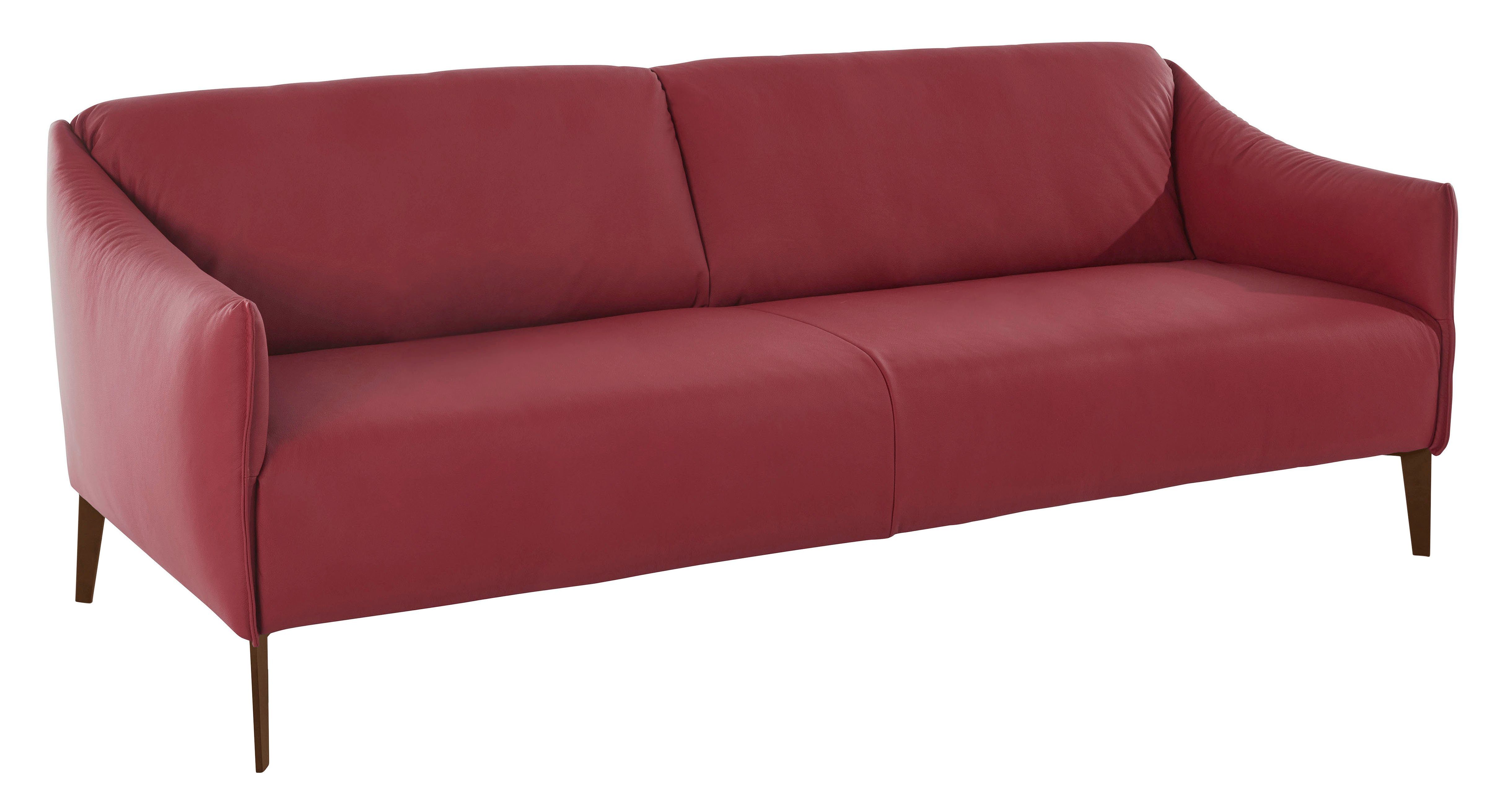 sally, ruby W.SCHILLIG Z59 194 mit 2,5-Sitzer pulverbeschichtet, red Metall-Winkelfüßen in Breite Bronze cm