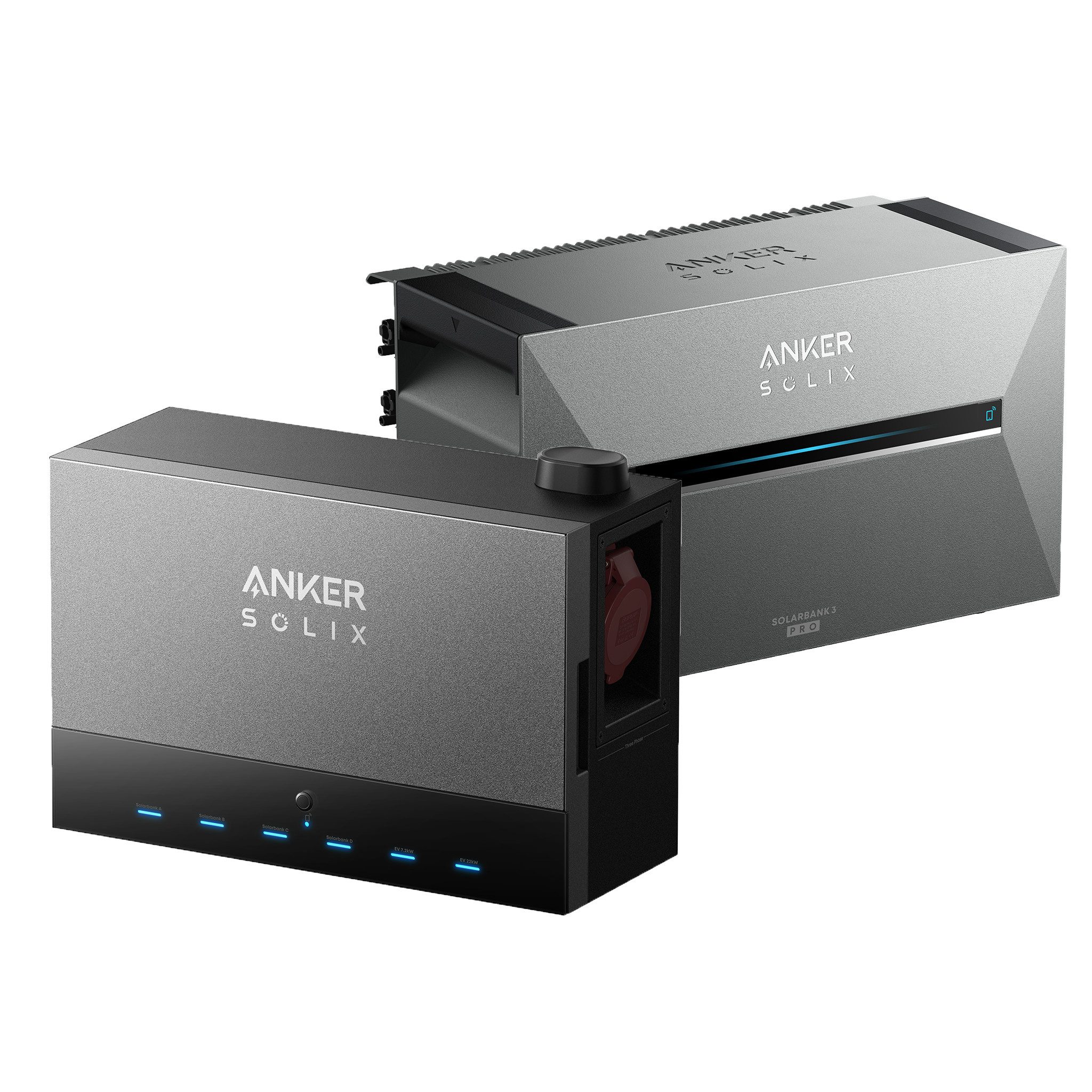 Anker Balkonkraftwerk SOLIX Power Dock + 1/2/3 Solarbank 3 E2700 Pro, bis 64,5 kWh, (Set, 2-St., 1Anker SOLIX Power Dock +1/2/3 Anker SOLIx Solarbank3 E2700 Pro), IP65, App-gesteuert