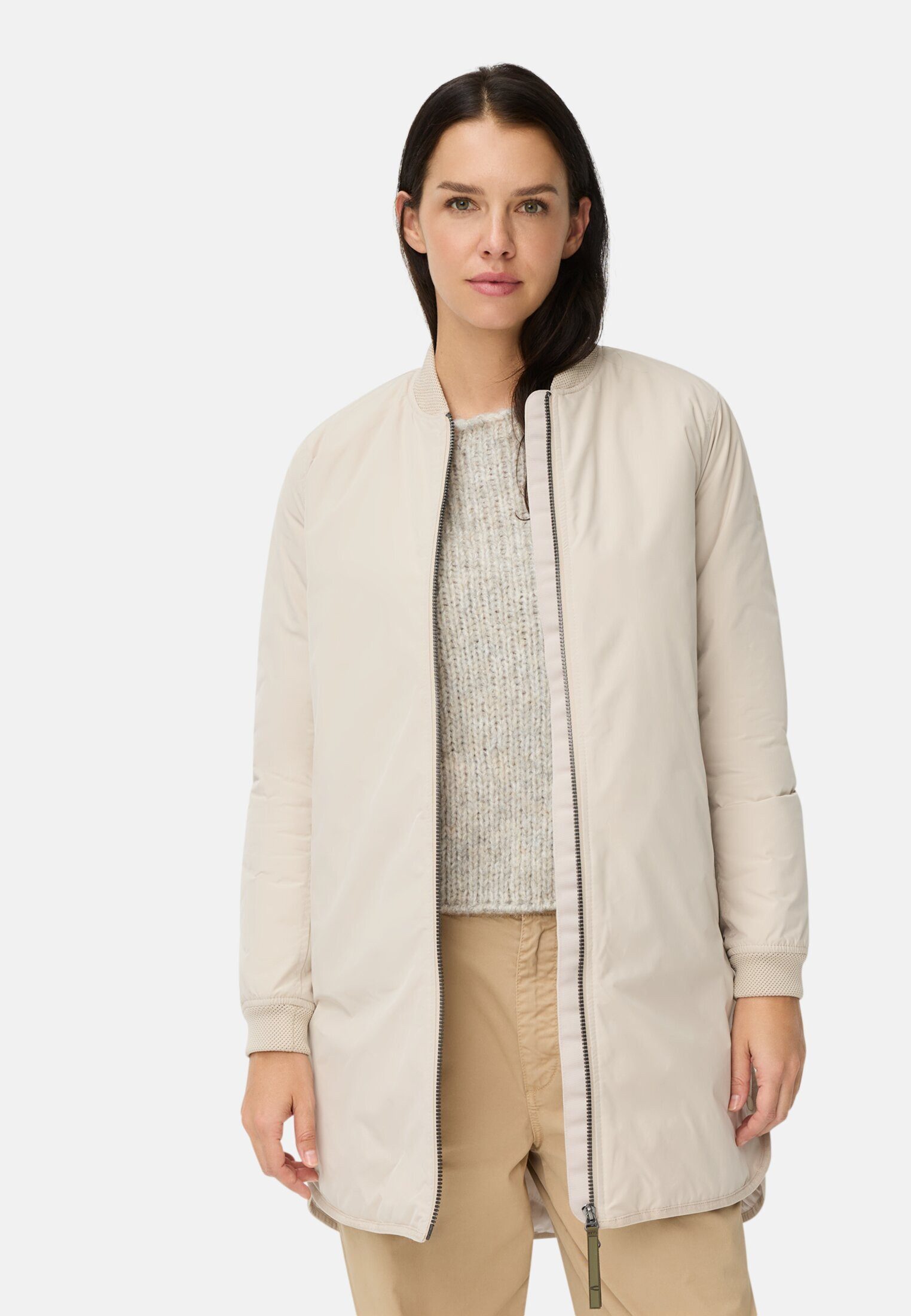 camel active Funktionsmantel aus reinem Polyester Langarm Stehkragen Stehkr günstig online kaufen