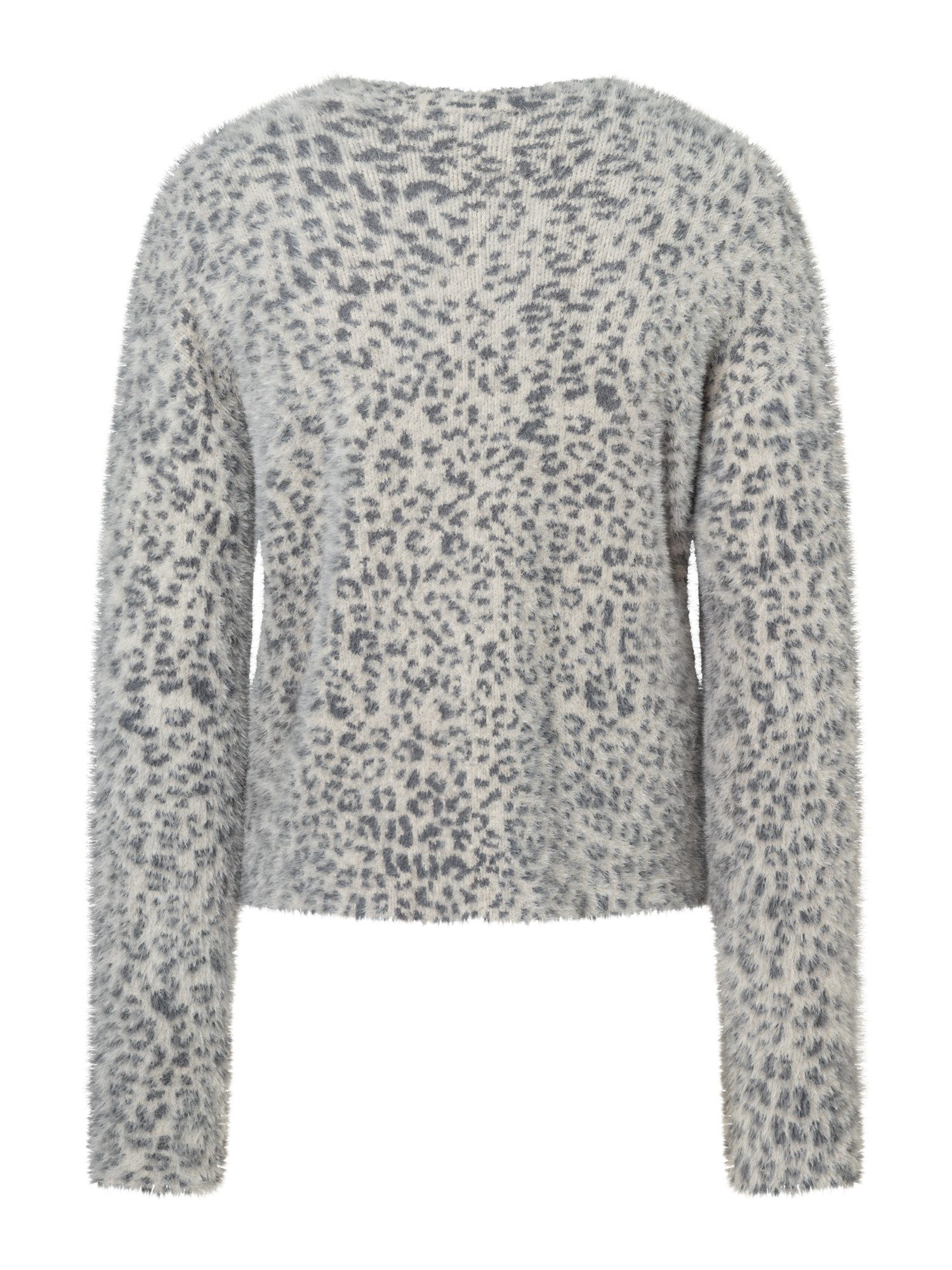 MORE&MORE Rundhalspullover superflauschiger Leo-Pullover günstig online kaufen