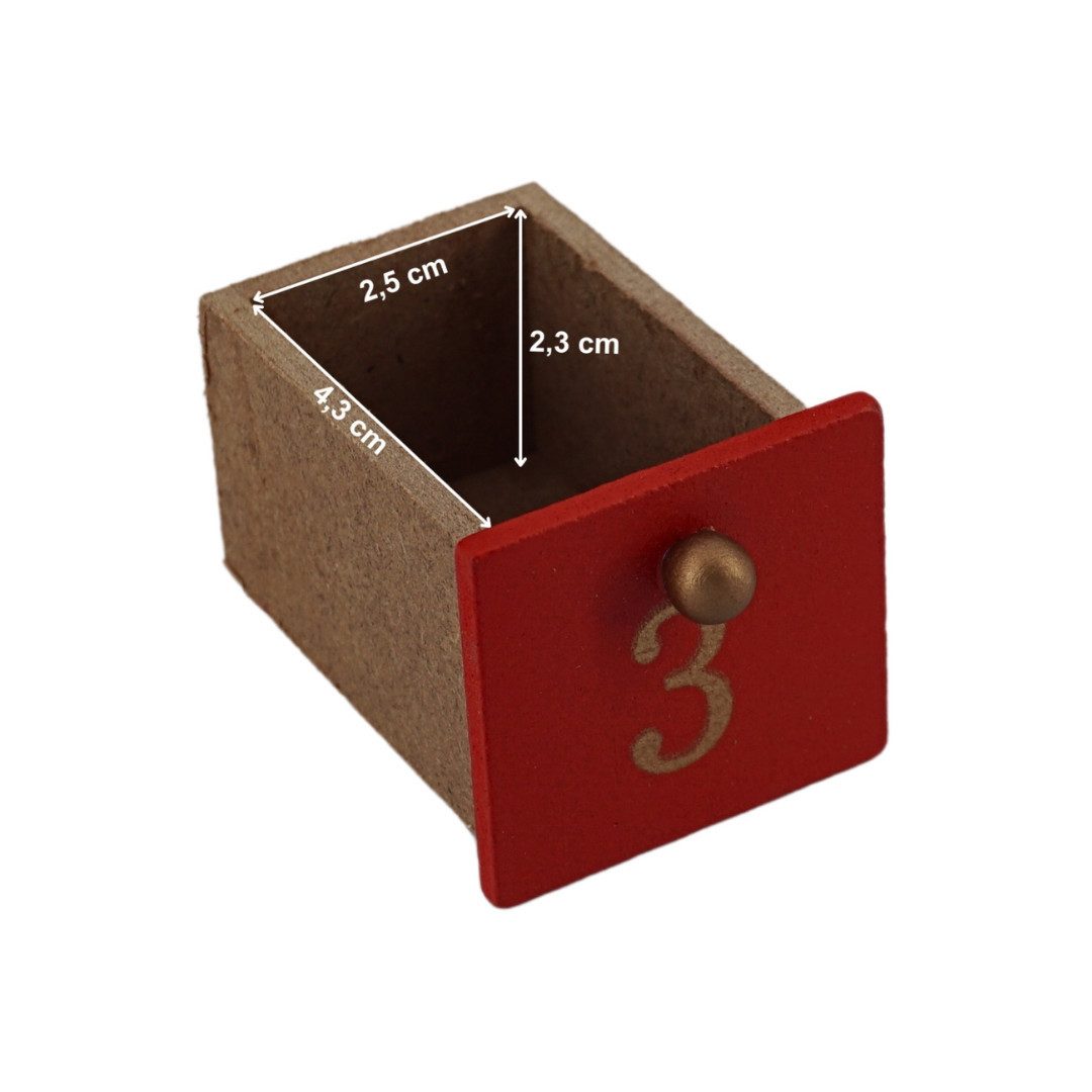 abc HOME befüllbarer Adventskalender Dekofigur Schaukelpferd, Holz, 40 cm – Bild 5 von 5