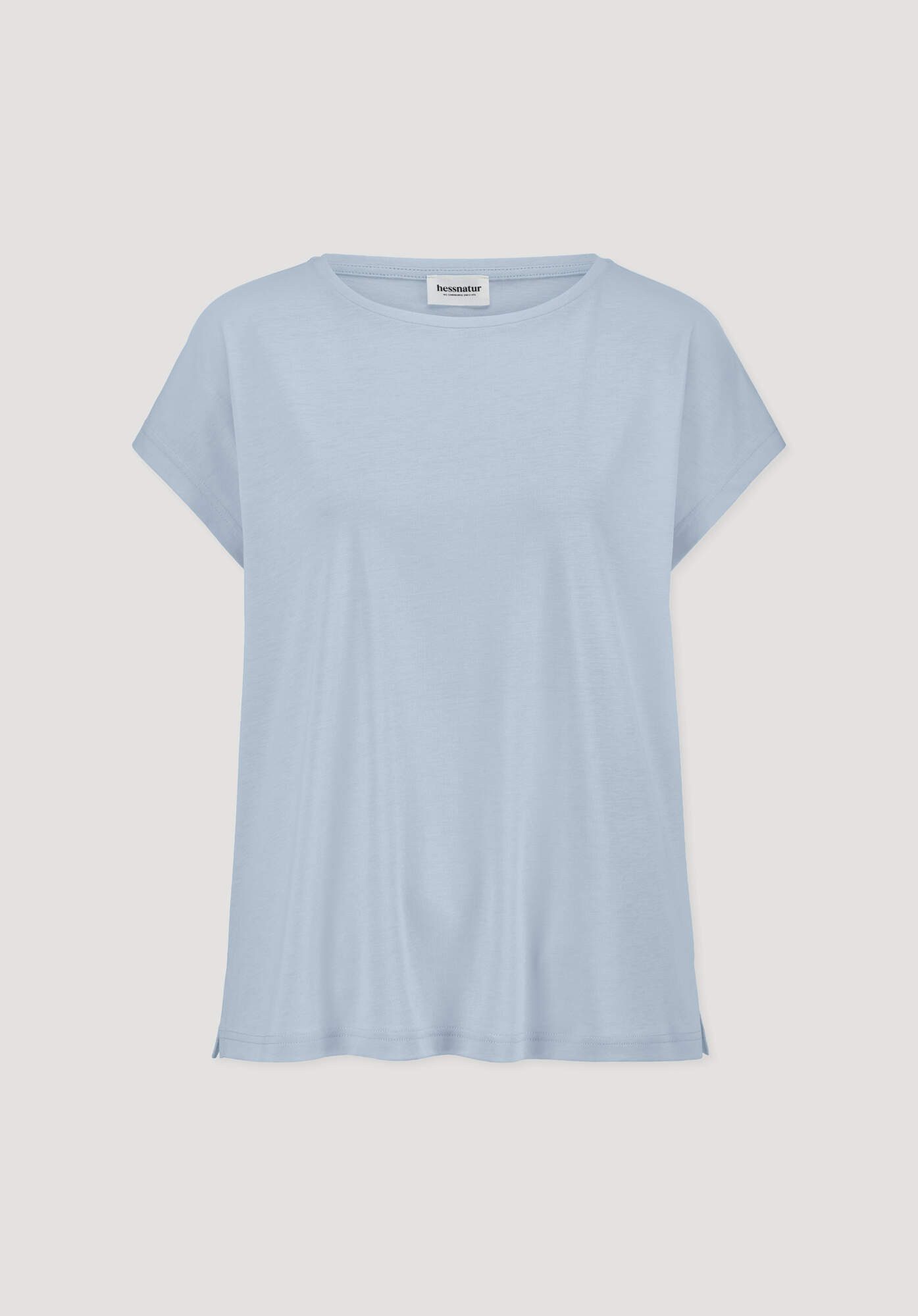 Hessnatur T-Shirt aus TENCEL™ Lyocell mit Bio-Baumwolle (1-tlg)