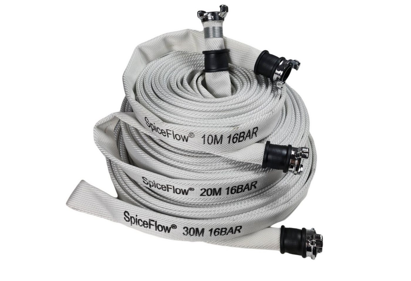 SpiceFlow Gartenschlauch Bauschlauch Geka-kompatibel 20 Meter, Geka Kompatible