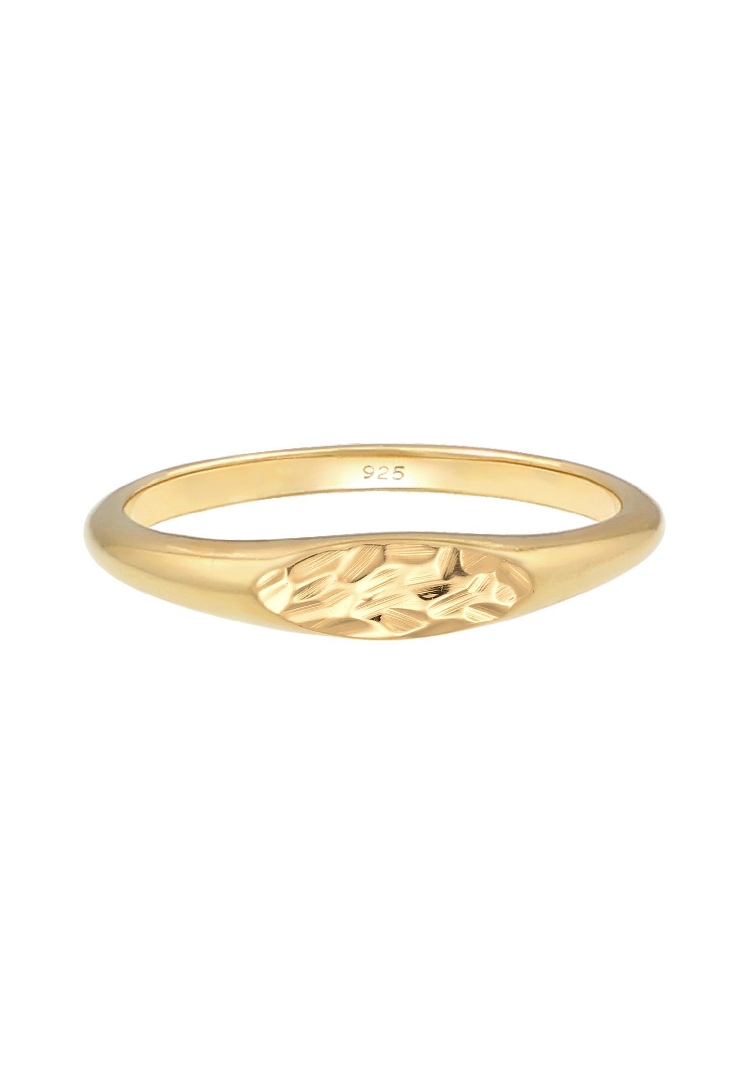 Elli Siegelring Siegelring Oval Pinky Ring 925 Silber