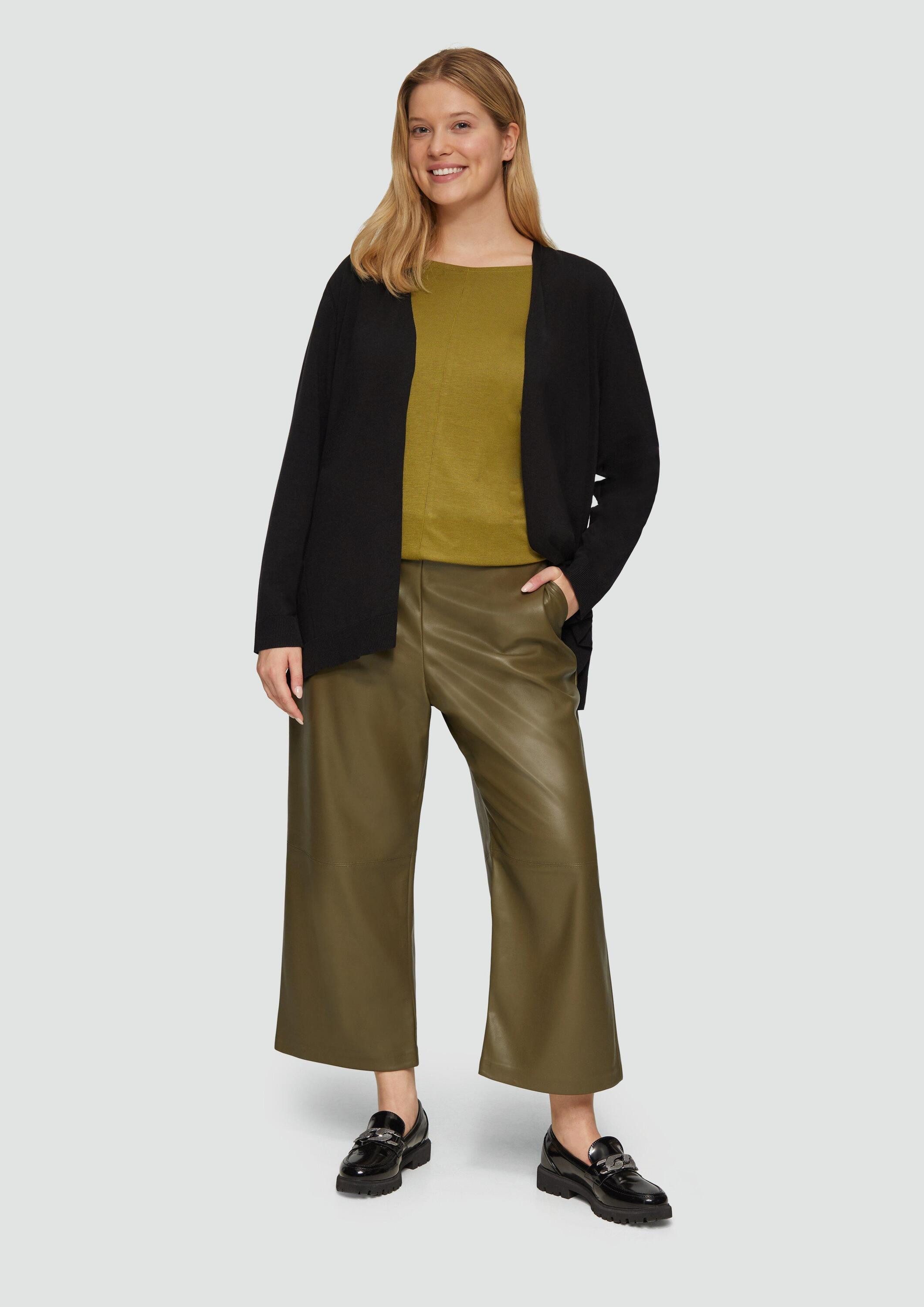 s.Oliver Cardigan Strickpullover Cardigan aus Viskose-Baumwollmix