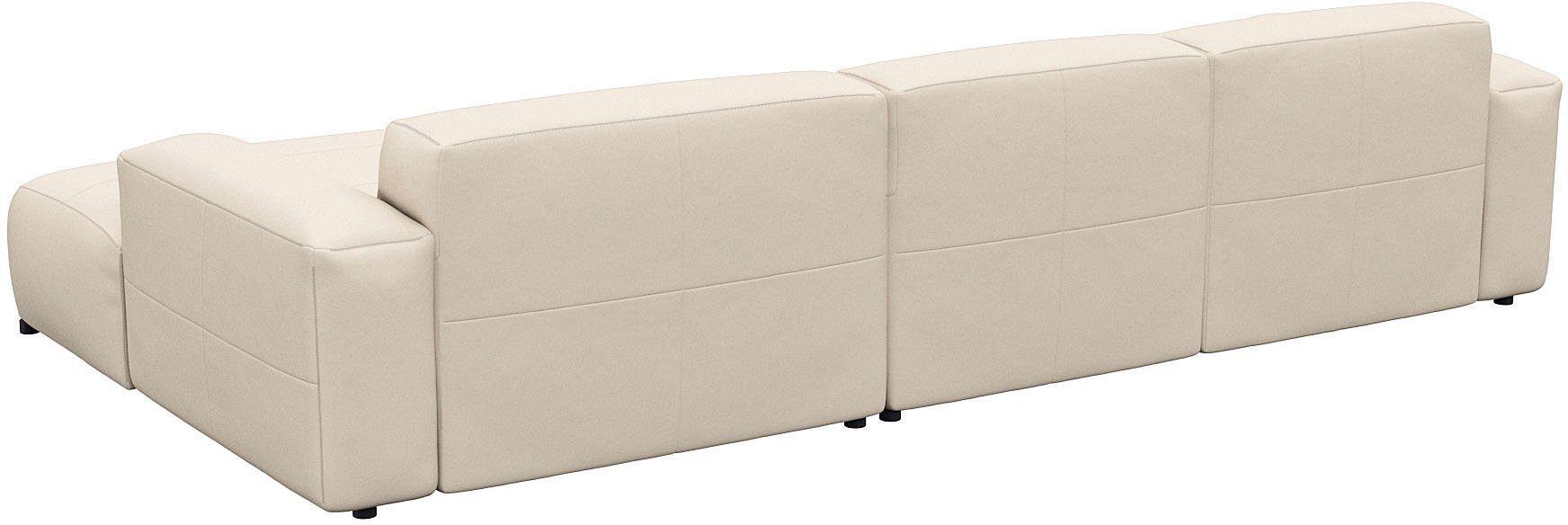 FLEXLUX Ecksofa Lucera bequem und komfortabel durch hochwertigen Sitzaufbau, L-Form, modern & anschmiegsam, Kaltschaum, Stahl-Wellenunterfederung