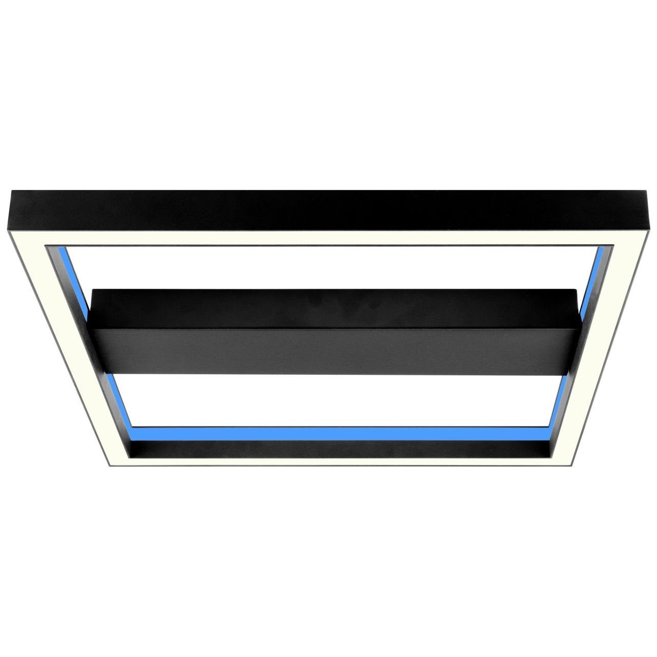 Wand- 50x50cm LED Deckenleuchte 2700-6200K, Lampe, Icarus, Icarus Deckenleuchte und Metall sand/schwarz, Brilliant