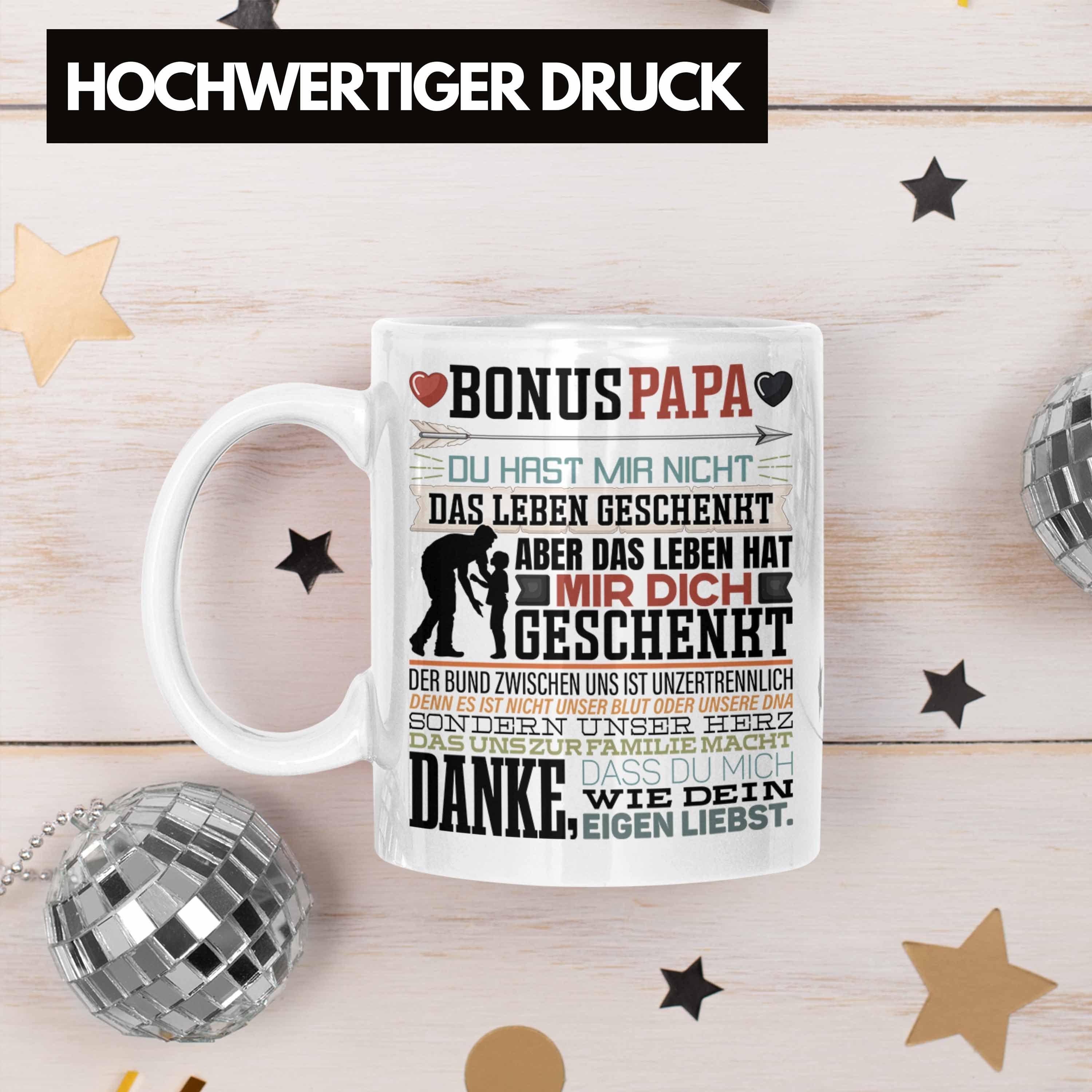 Spr Lustiger Stiefvater Tasse Bonus Stiefvater Weiss Papa Trendation Tasse Geschenk Vatertag