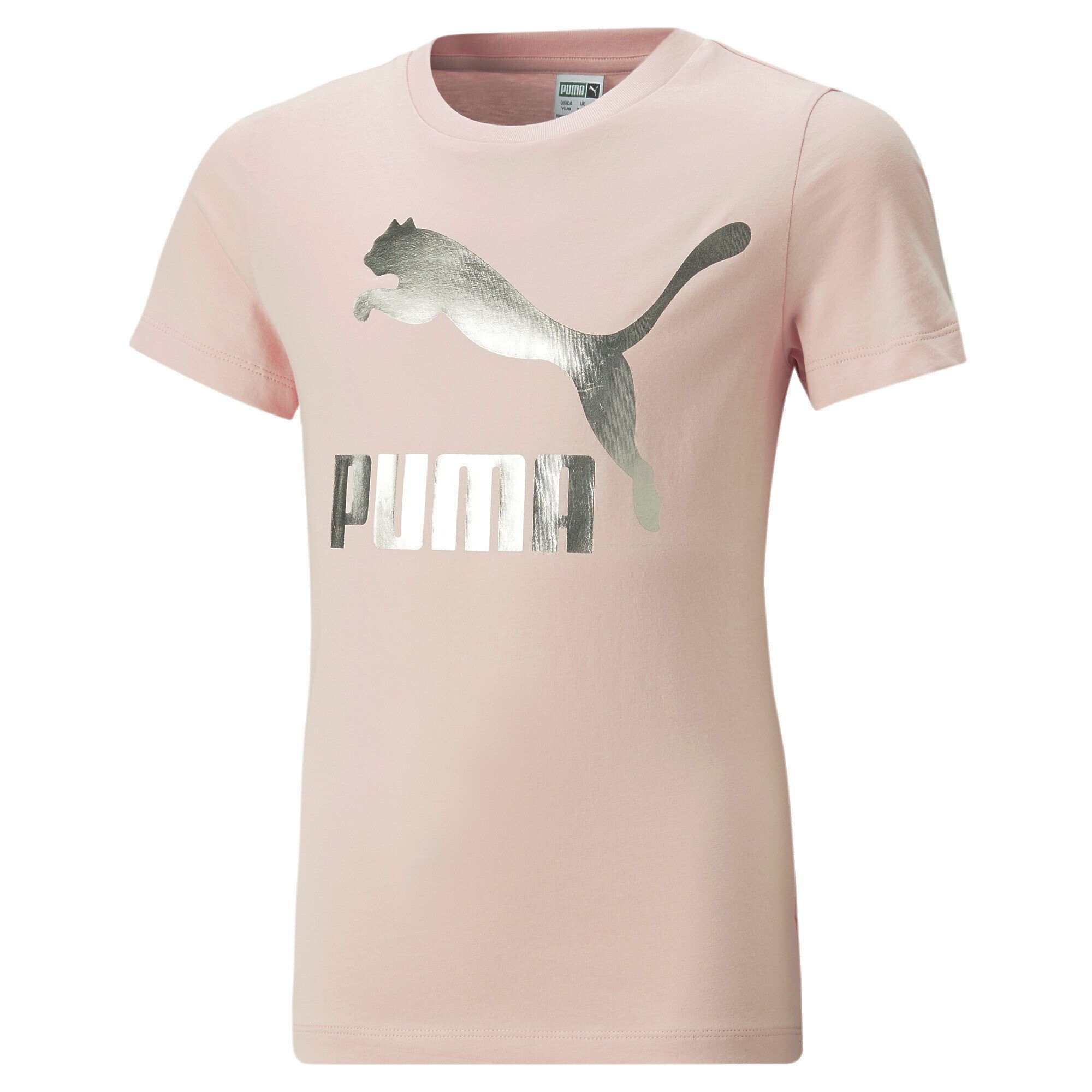 PUMA T-Shirt Classics Logo T-Shirt Mädchen Dust Rose Pink