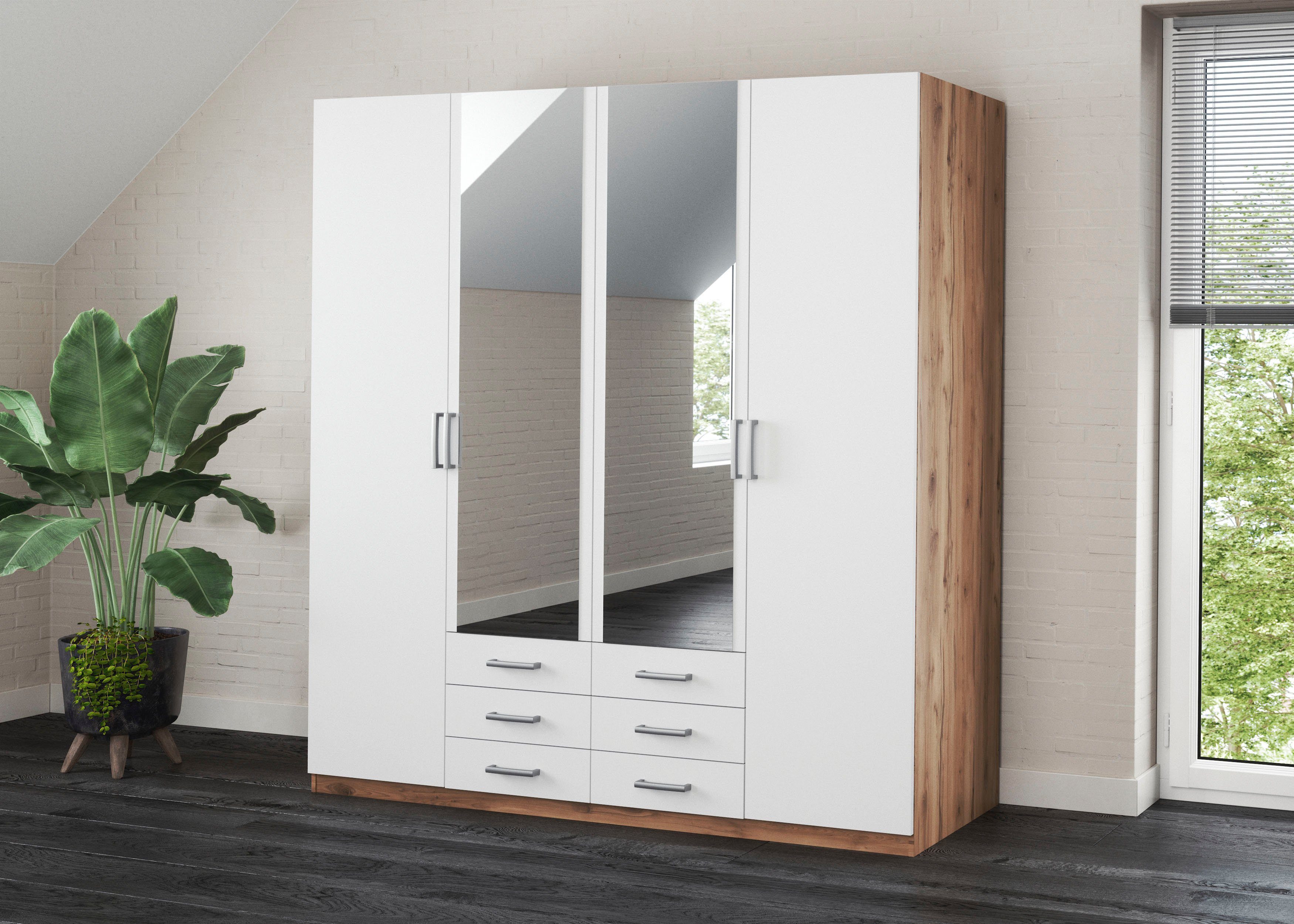 priess Kleiderschrank "Amsterdam", mit oder ohne LED-Beleuchtung günstig online kaufen