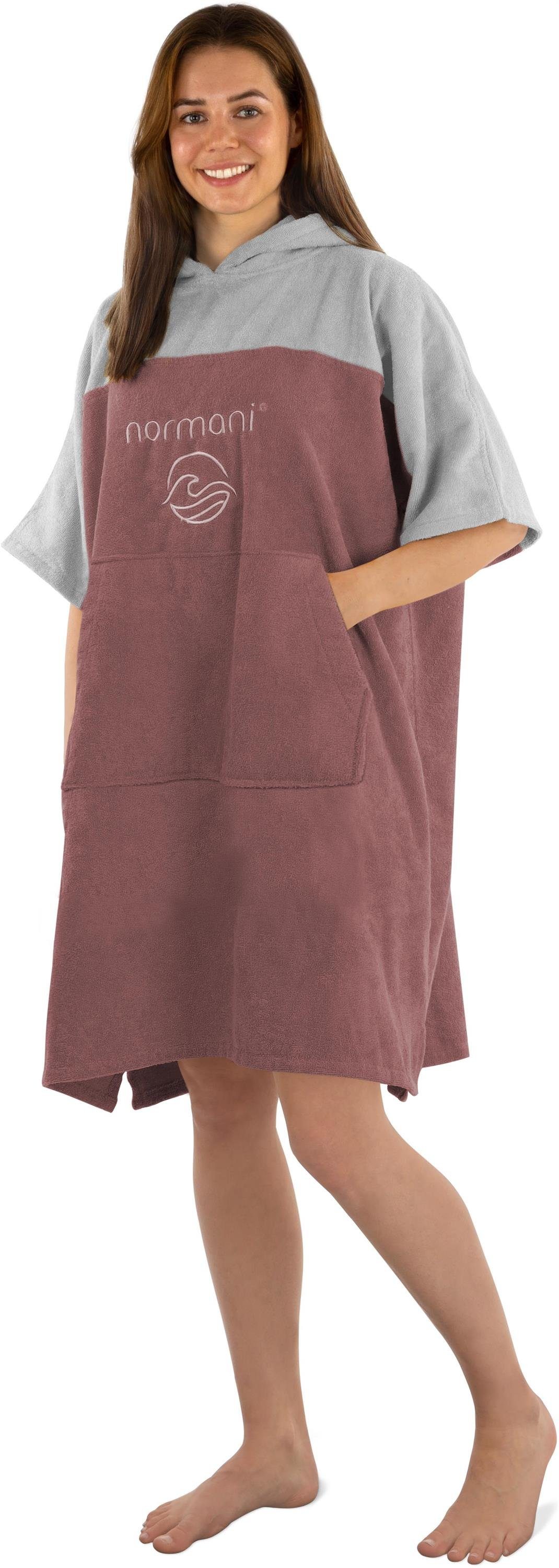 normani Badeponcho Surfer Poncho Kuta, Bio-Baumwolle, Kapuze, Schlupf, Badeponcho aus 100 % saugstarker Bio-Baumwolle – Bild 3 von 5