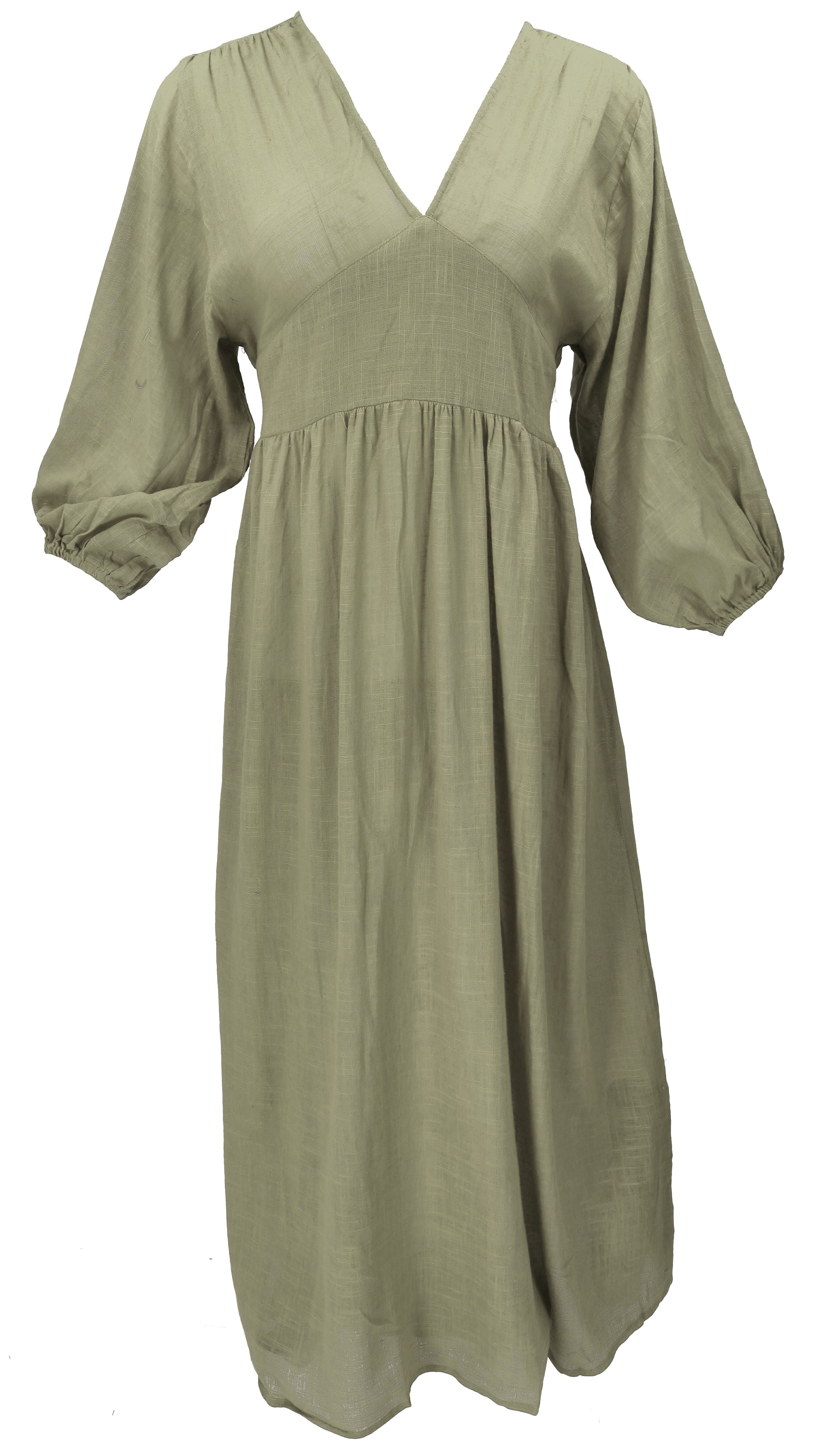 Guru-Shop Midikleid Boho Sommerkleid, luftiges Langarm.. günstig online kaufen