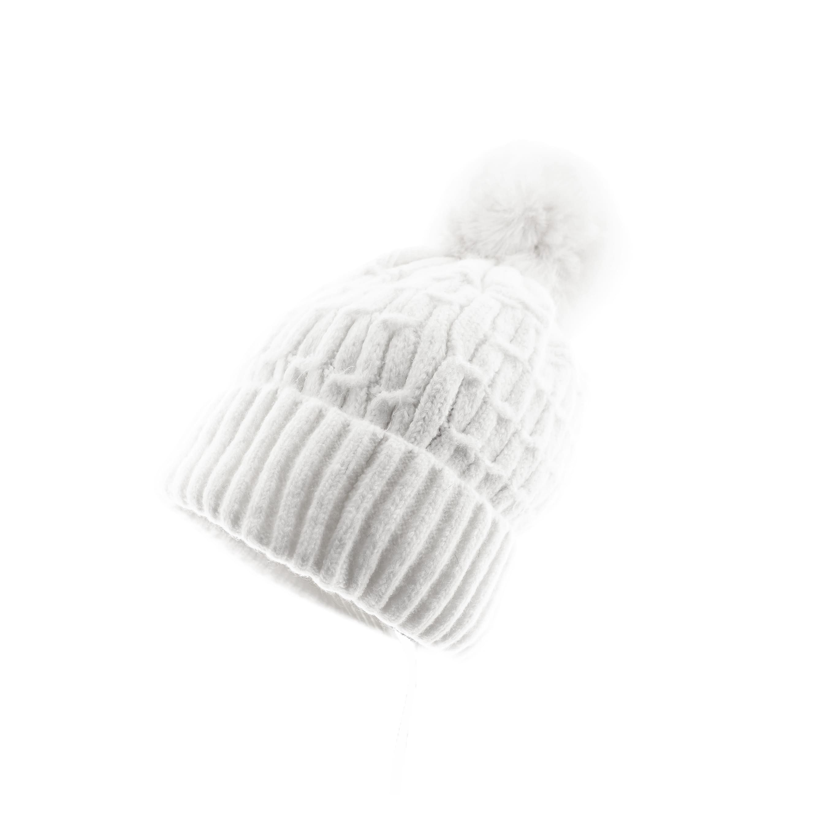 Faera Bommelmütze Wintermütze mit Bommel Stylisch und Warm für die kalte Jahreszeit