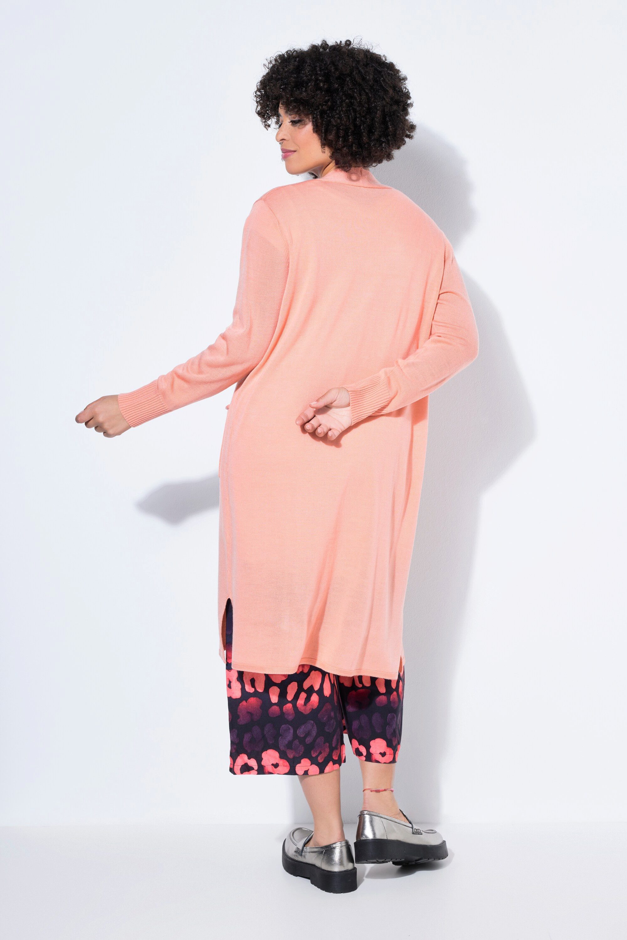 Angel of Style Strickjacke Long-Strickjacke Straight Fit offene Form