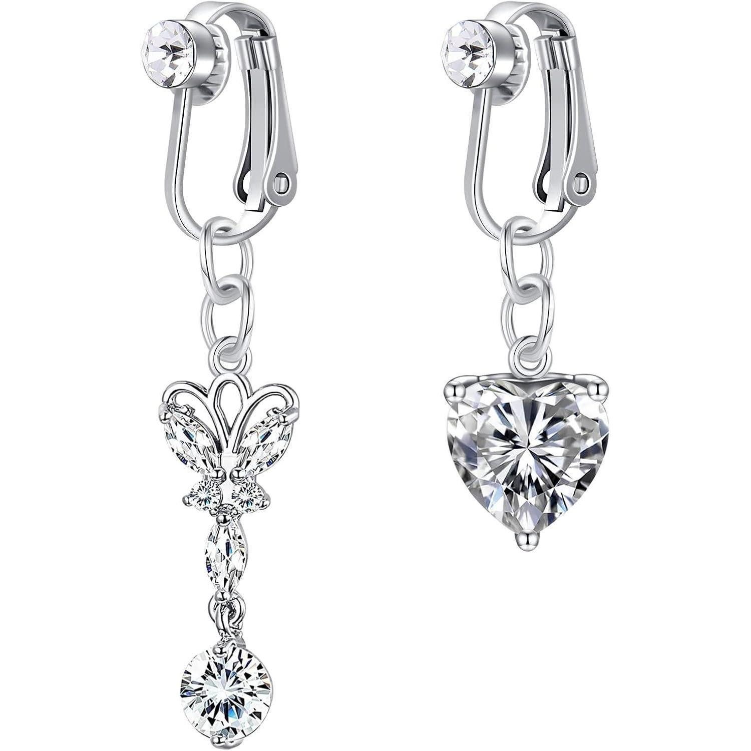 LuxusKollektion Bauchnabelpiercing-Set Bauchnabelpiercing Clip On Fake Klem günstig online kaufen